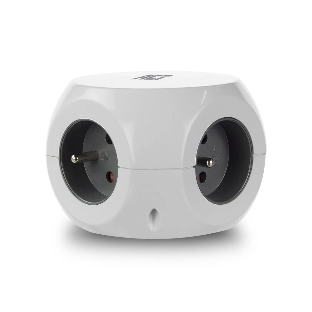 ACT Vierkante stekkerdoos (PDU) met 3 sockets type E 1,5m - Image 4