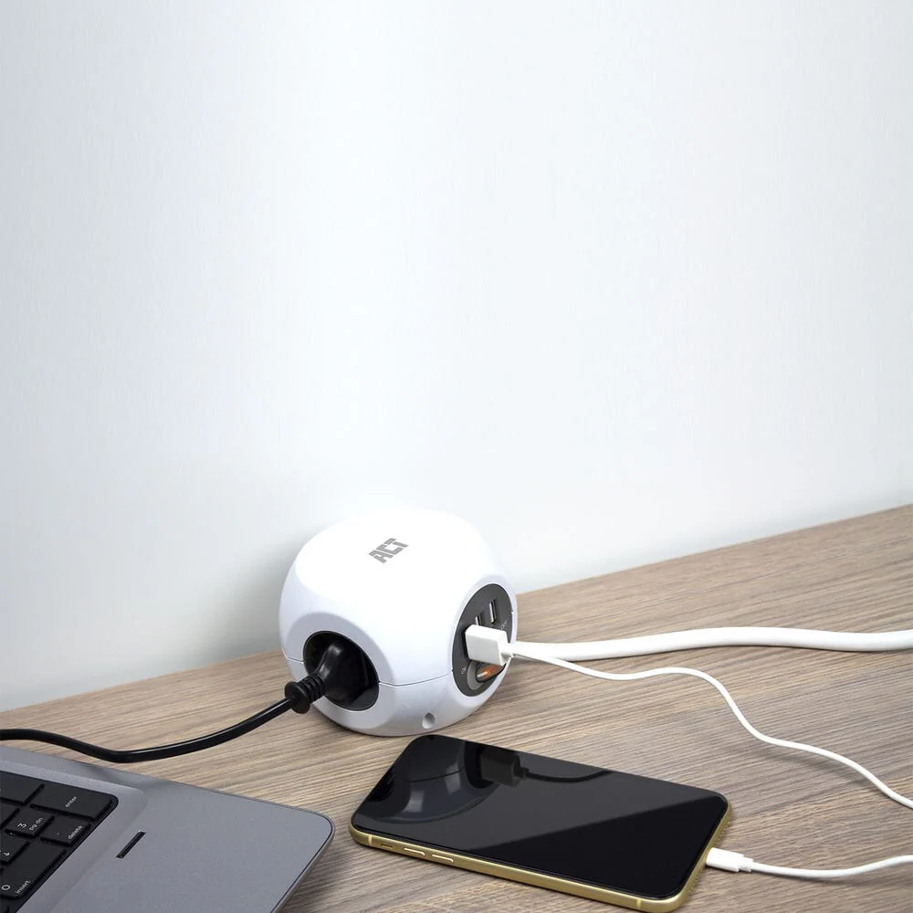 ACT Vierkante stekkerdoos (PDU) met 3 sockets type F 1,5m - Image 10