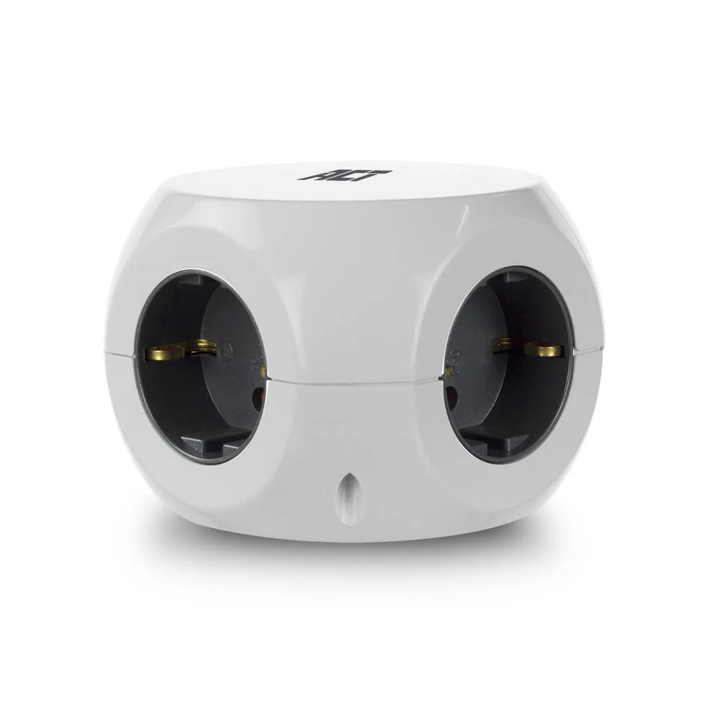 ACT Vierkante stekkerdoos (PDU) met 3 sockets type F 3m - Image 2