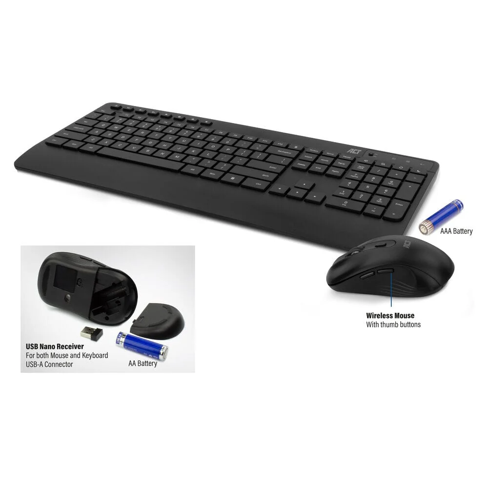 ACT Wireless keyboard and mouse bundle (Qwerty) - Image 3