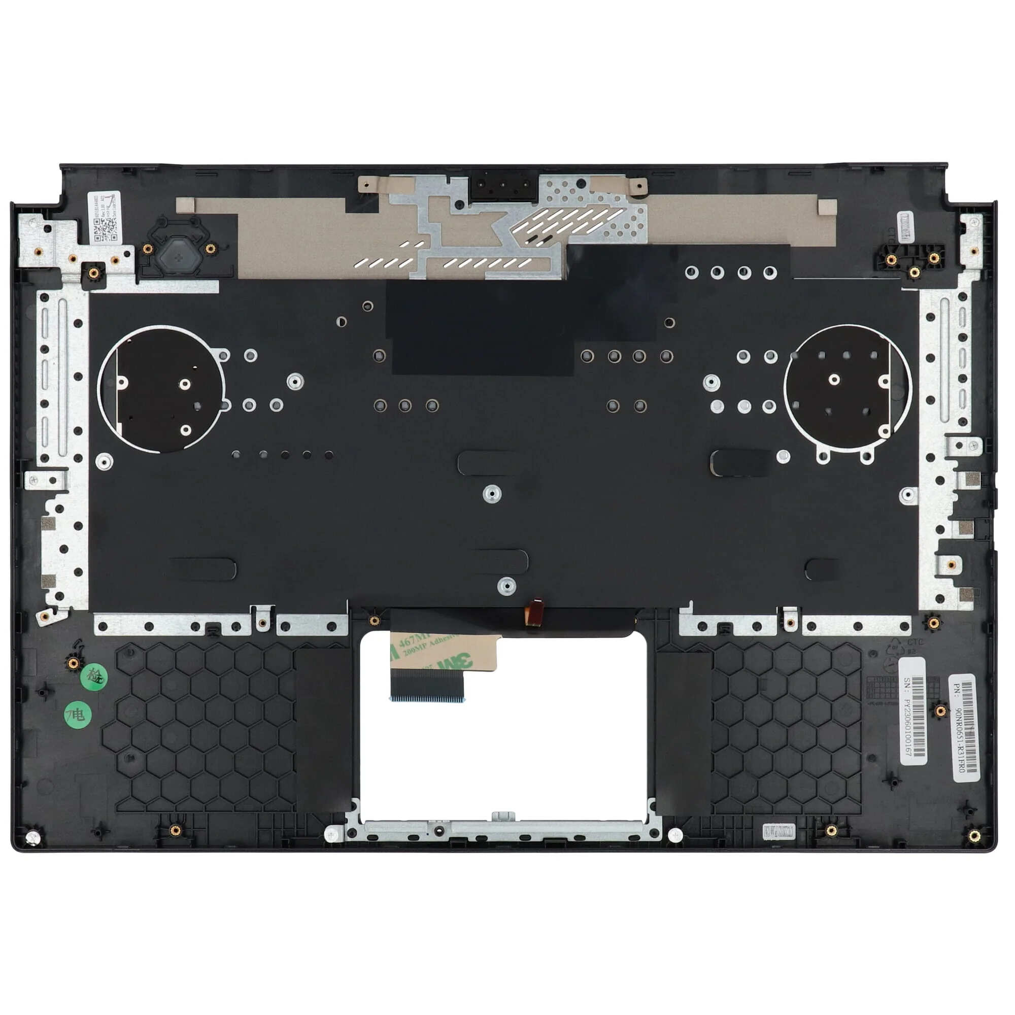 Asus Laptop Toetsenbord Azerty FR + Top Cover - Zwart - Image 2