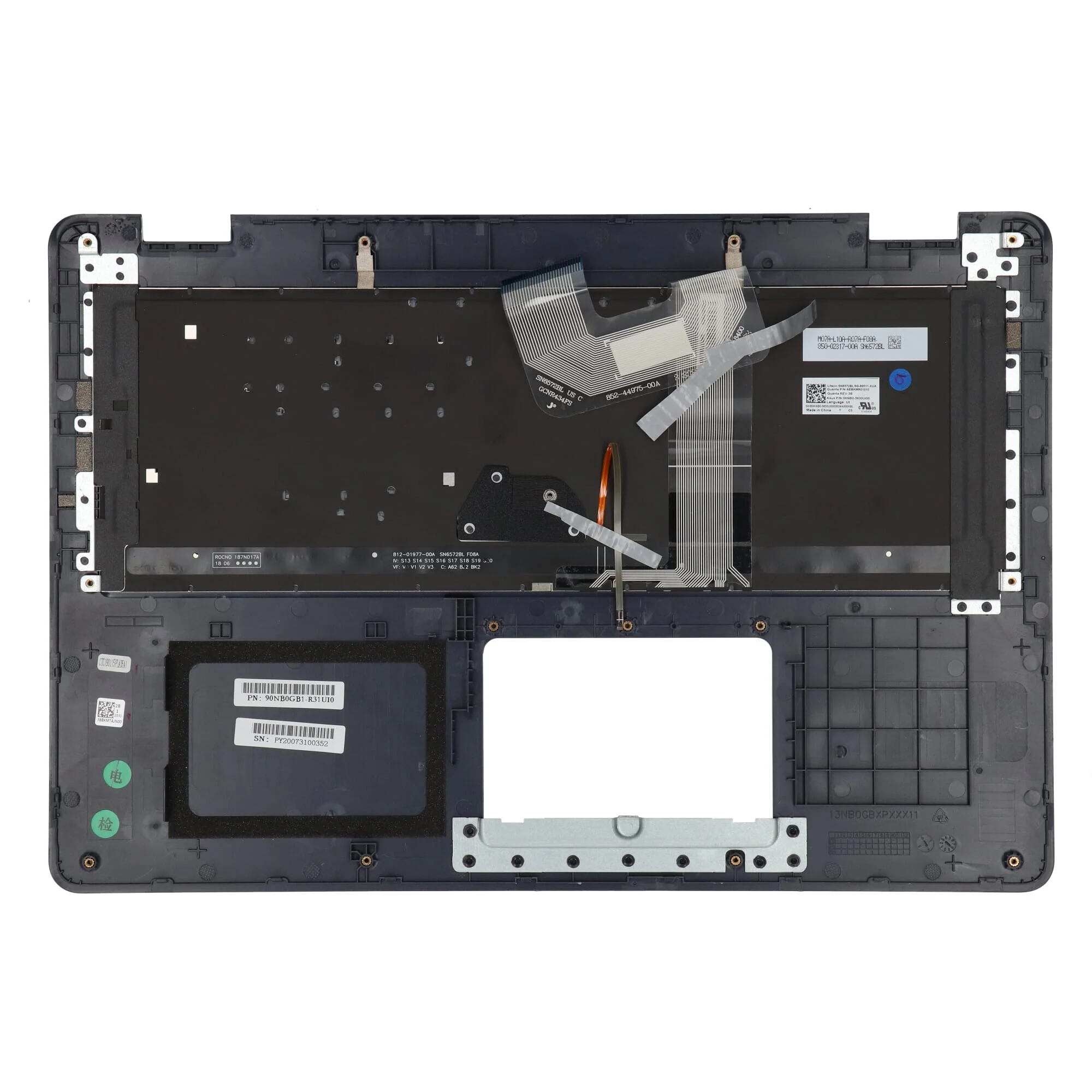 Asus Laptop Toetsenbord Qwerty US + Top Cover - Image 2