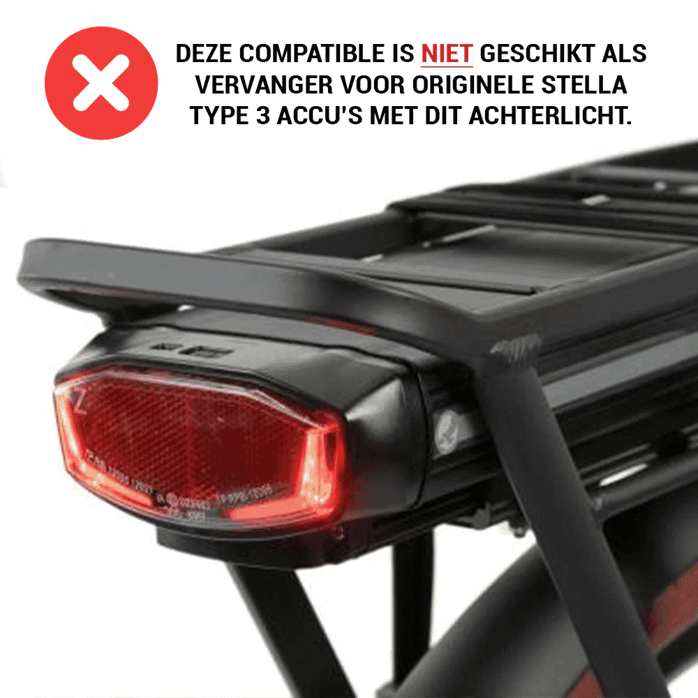 Compatible Fietsaccu Stella Type 3 36V 14.5 Ah - Image 5