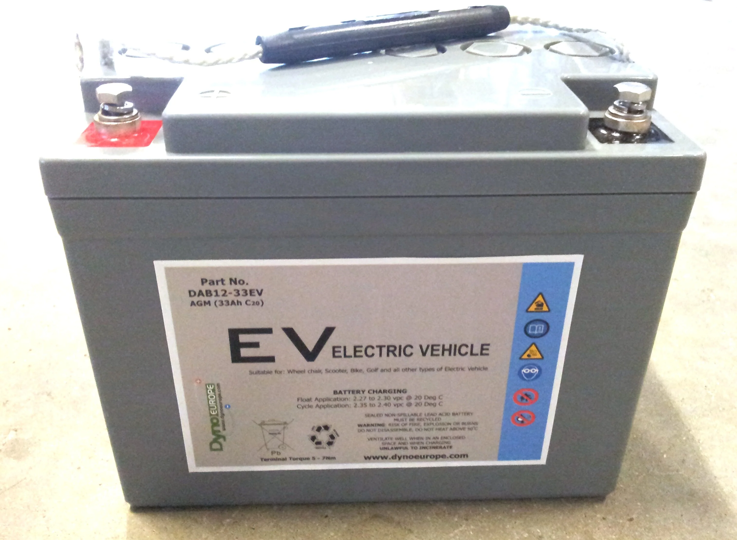 Dyno AGM Accu 12V 34Ah Vervangingsset (Excl. Kabels) - Image 2
