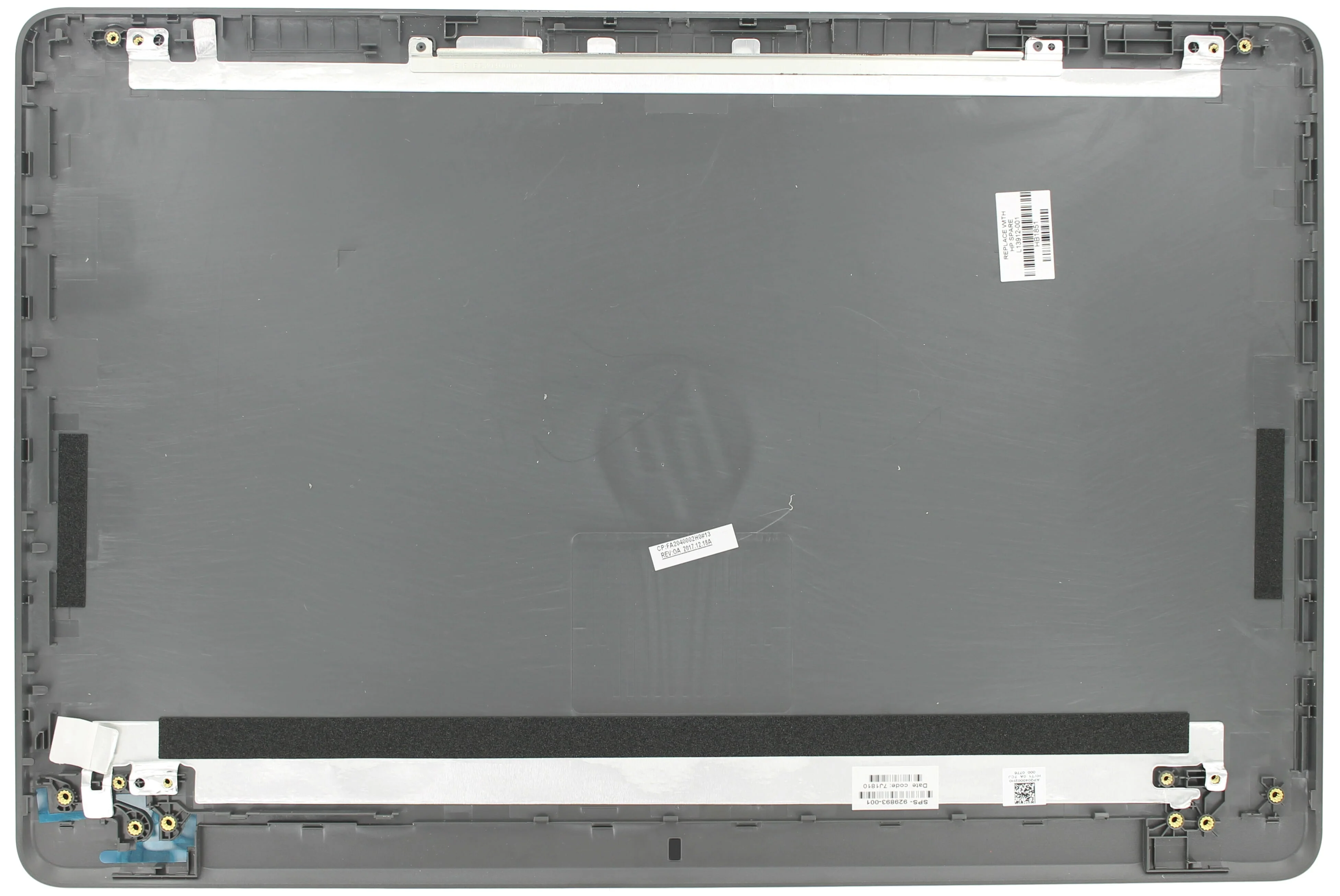 HP Laptop LCD Back Cover - Grijs - Image 2