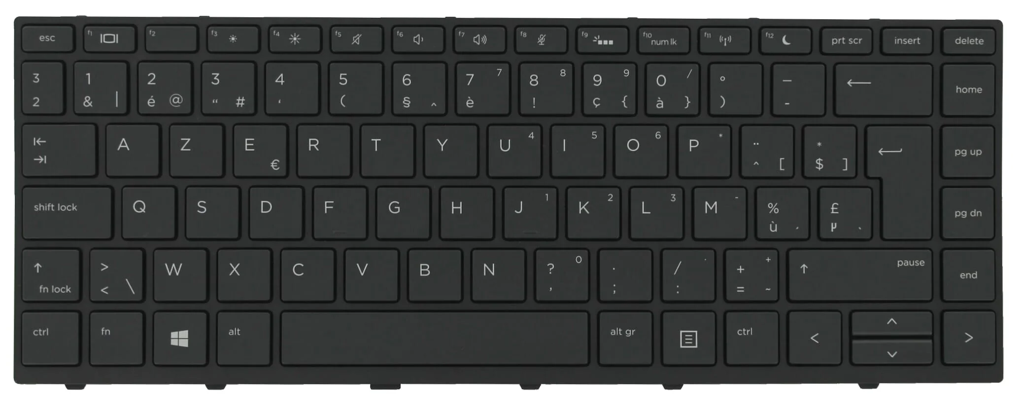 HP Laptop Toetsenbord Azerty BE + Backlight