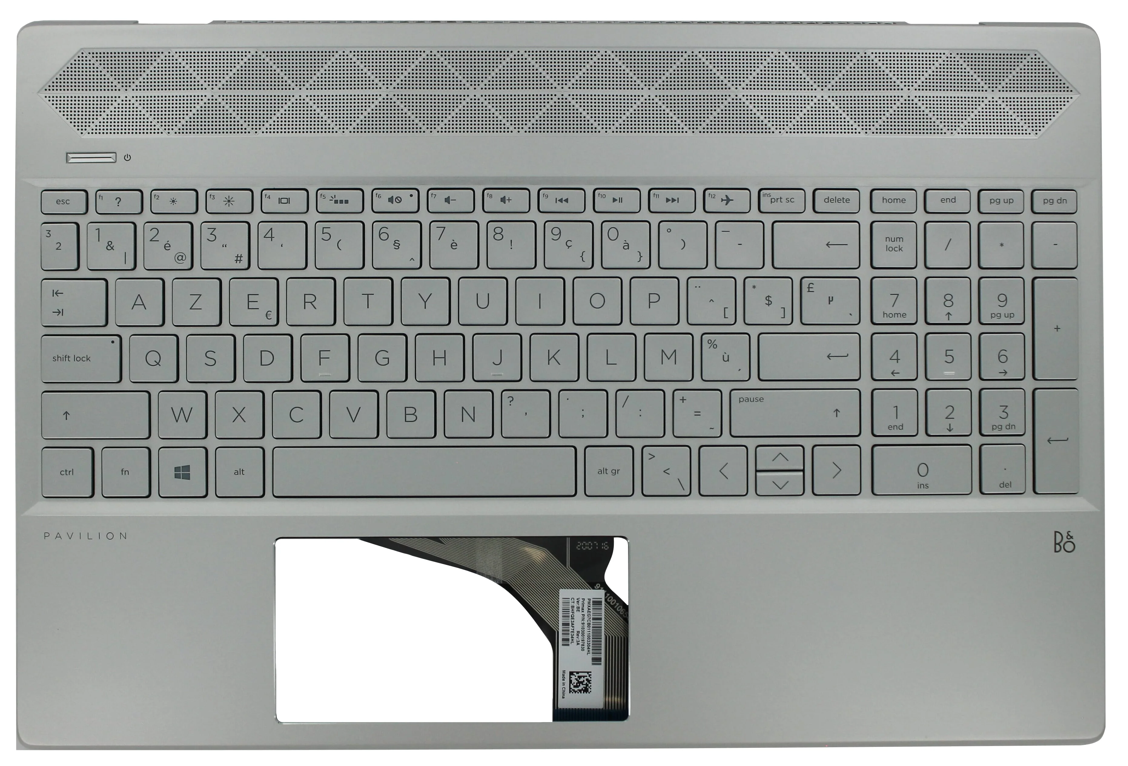 HP Laptop Toetsenbord Azerty BE + Top Cover, Backlit - Image 3
