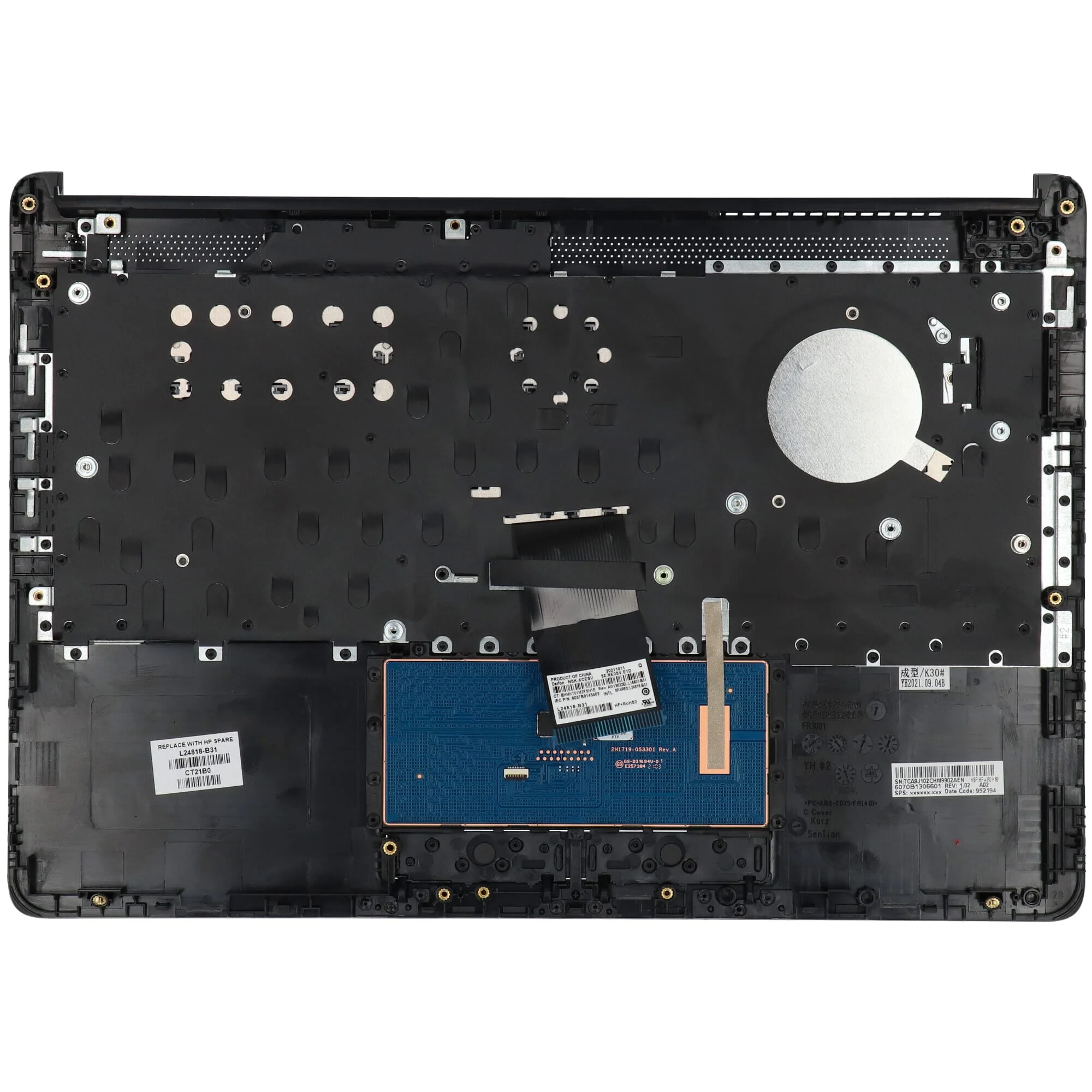 HP Laptop Toetsenbord Qwerty US + Top Cover - Image 2