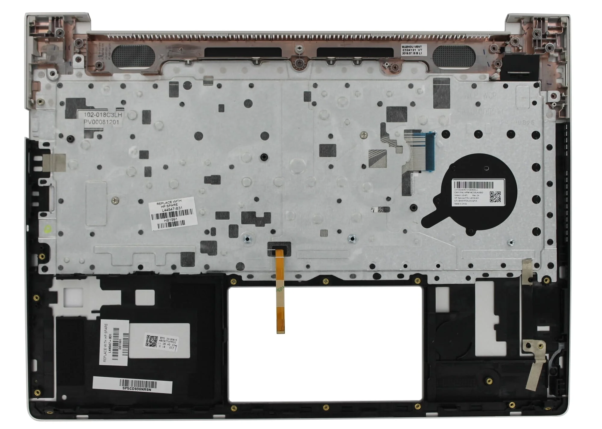 HP Laptop Toetsenbord Qwerty US + Top Cover, Backlight - Image 4
