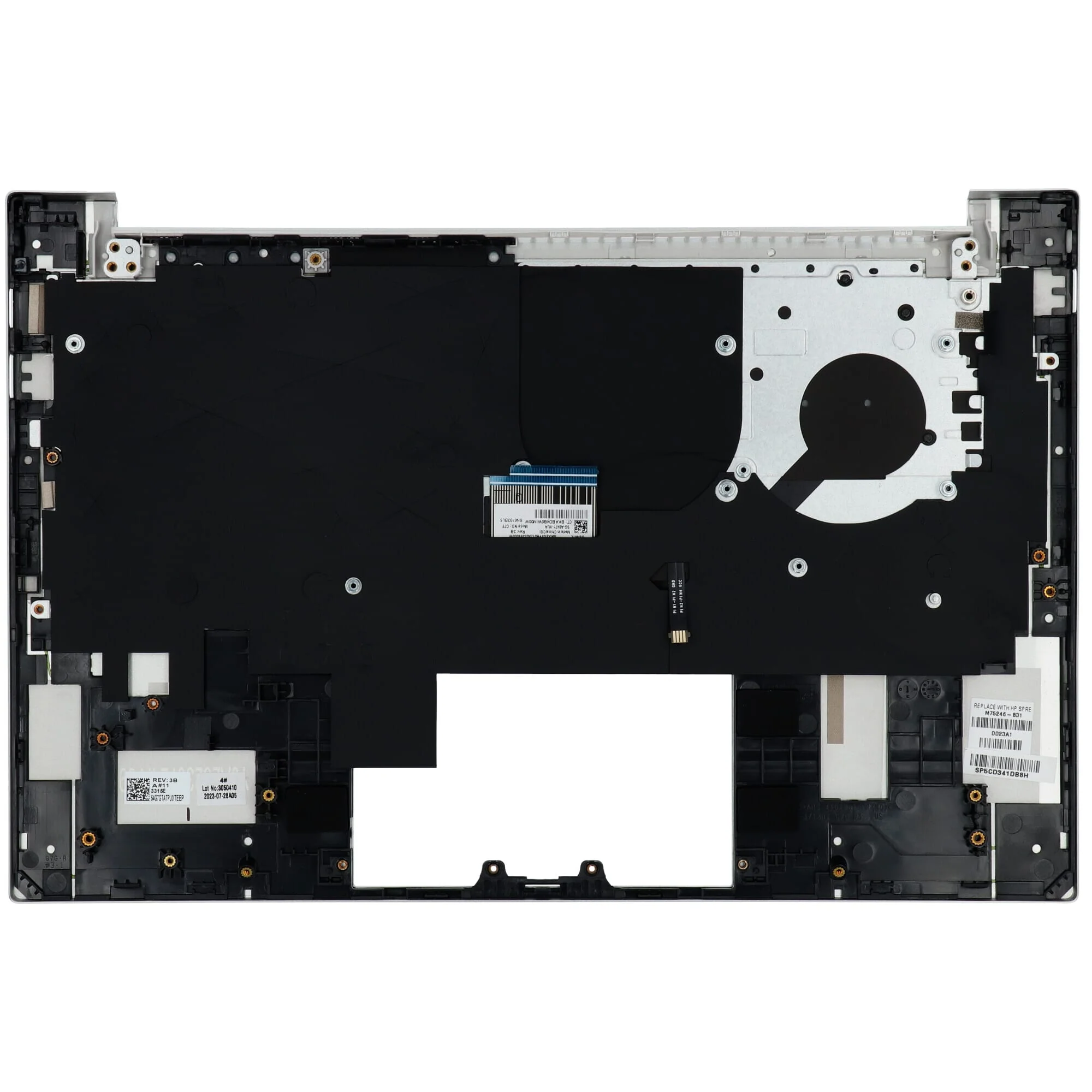 HP Laptop Toetsenbord Qwerty US + Top Cover, BL - Zilver - Image 2