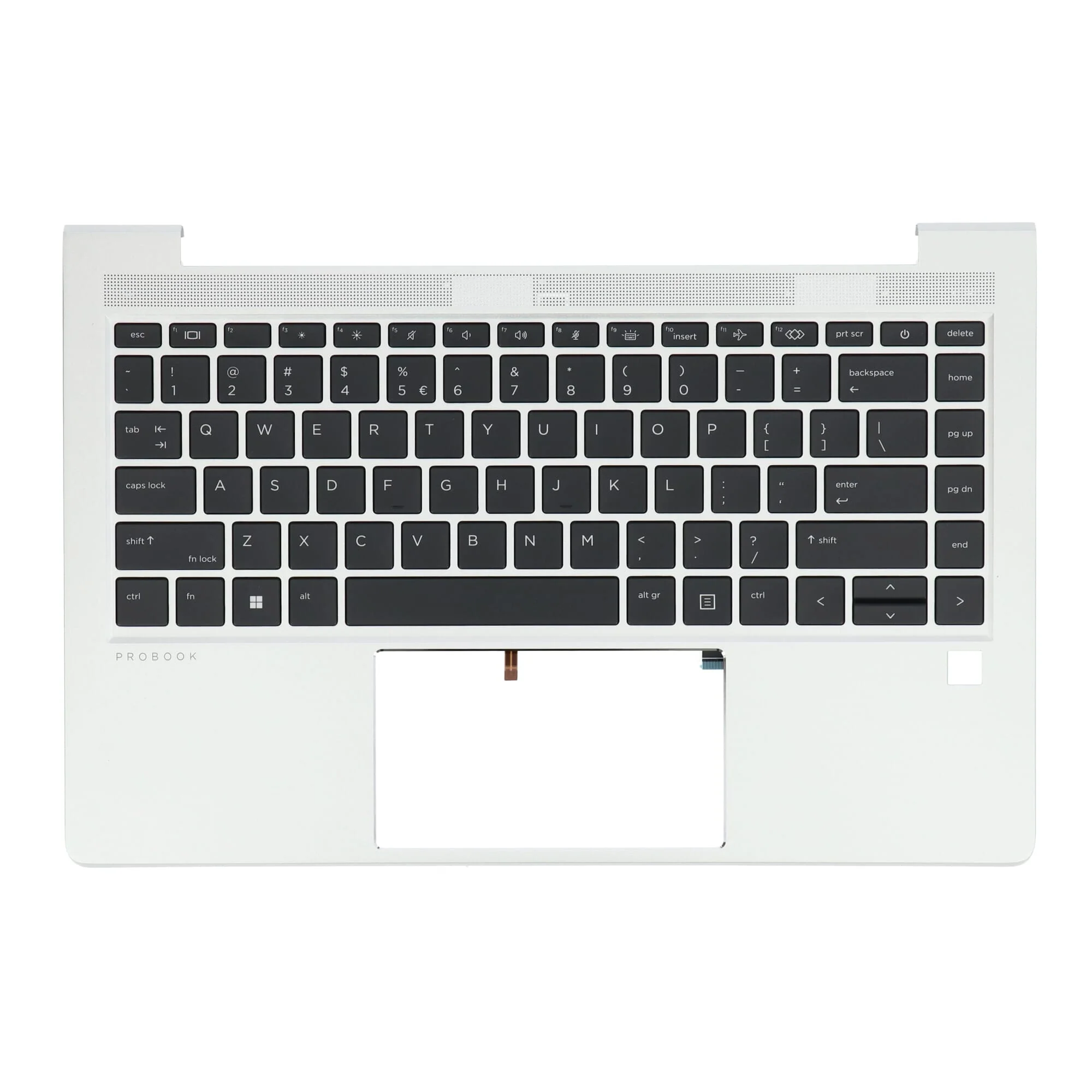 HP Laptop Toetsenbord Qwerty US + Top Cover, BL - Zilver
