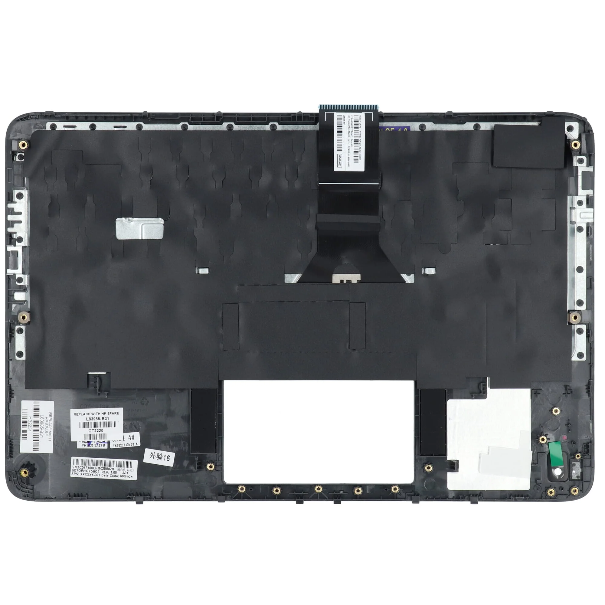 HP Laptop Toetsenbord Qwerty US + Top Cover Chalkboard gray - Image 2
