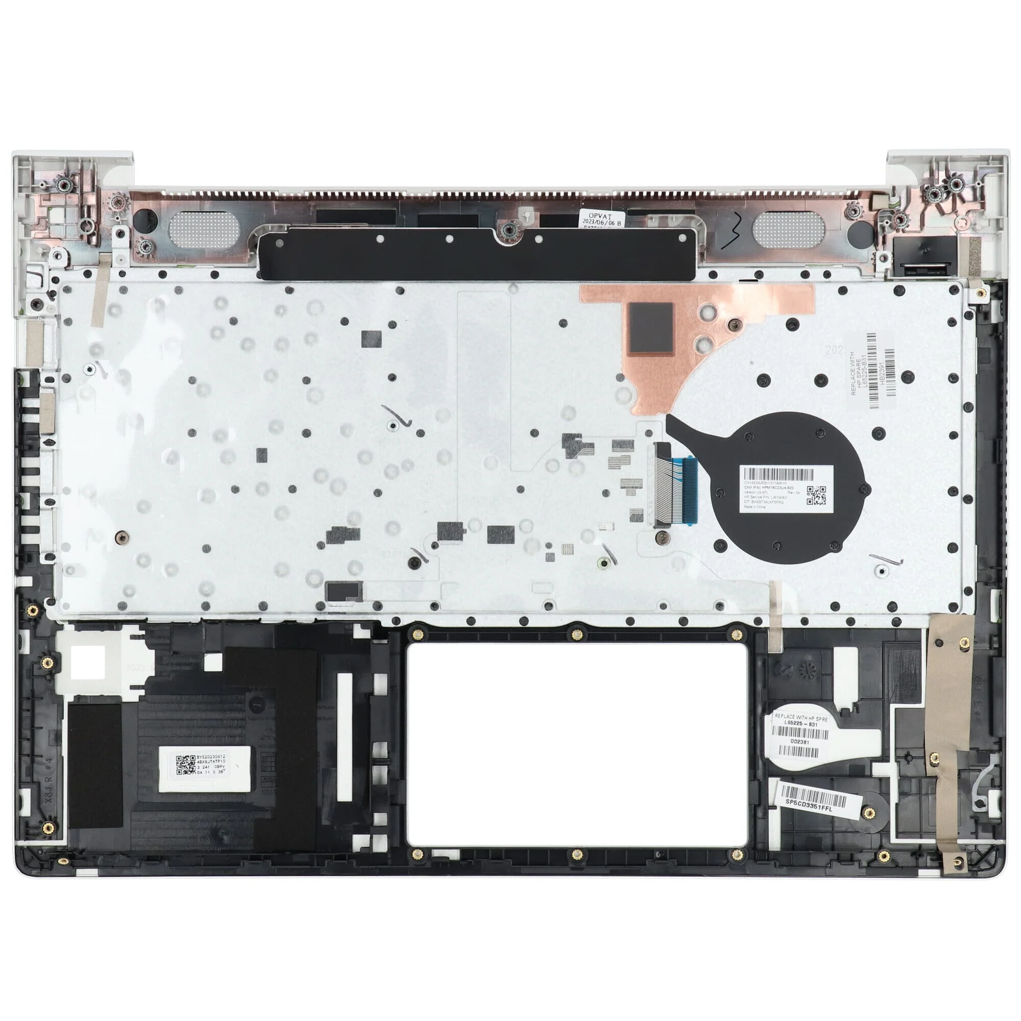 HP Laptop Toetsenbord Qwerty US + Top Cover - Zilver - Image 2