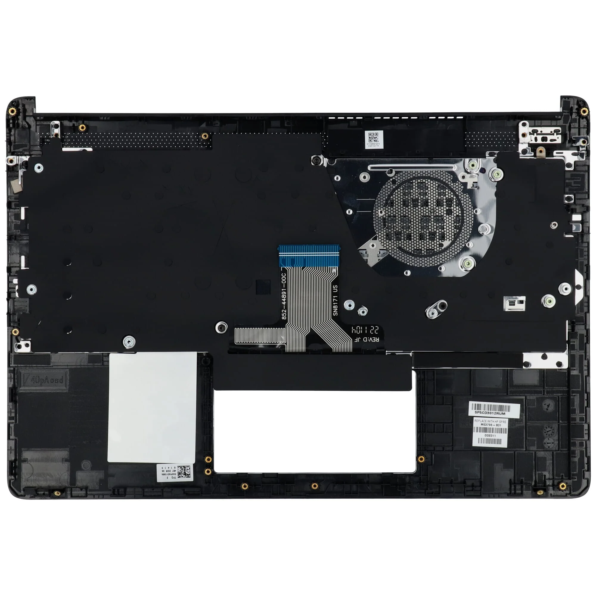 HP Laptop Toetsenbord Qwerty US + Top Cover - Zwart - Image 2