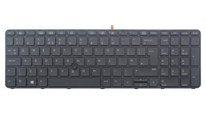 HP Laptop Toetsenbord Qwertz DE + Backlight