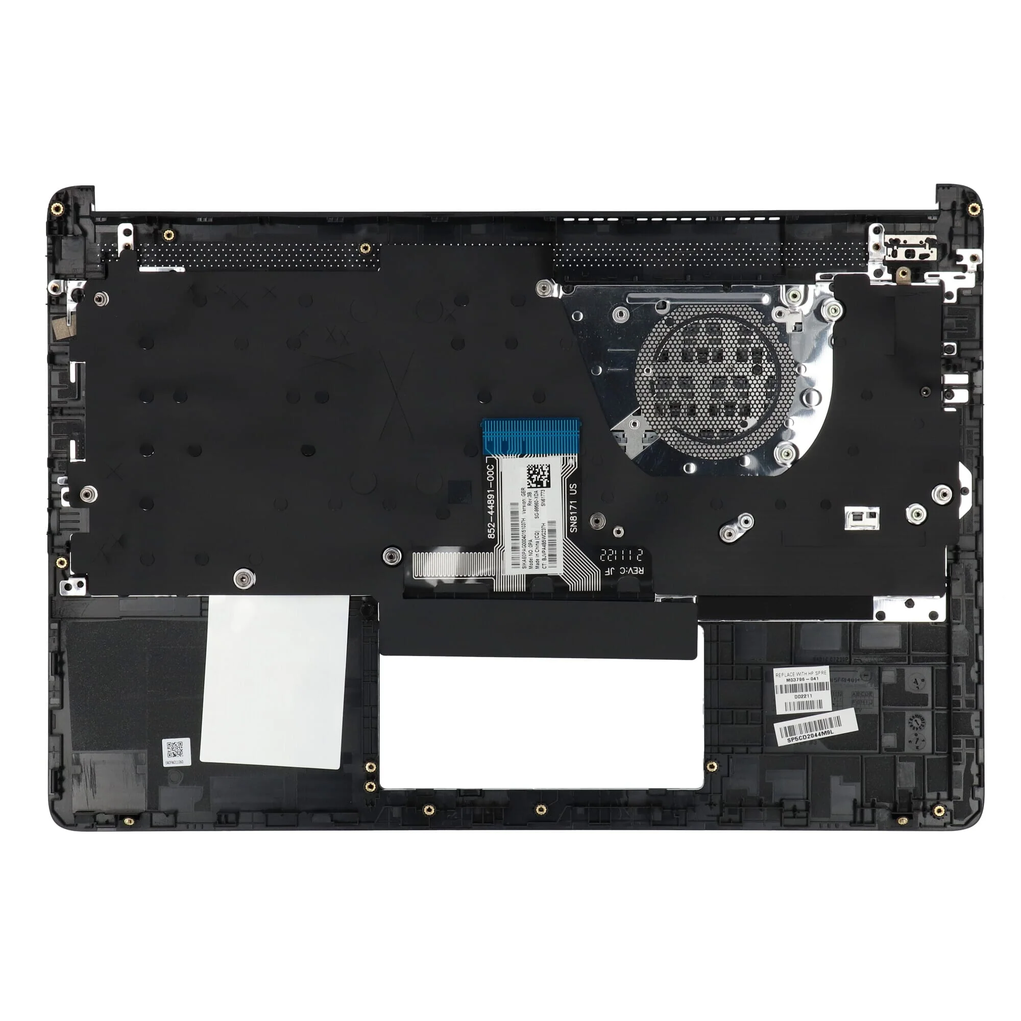 HP Laptop Toetsenbord Qwertz DE + Top Cover - Zwart - Image 2