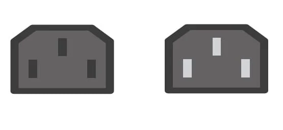 IEC320-C13 naar C14 Stroomverlengkabel 2 Meter - Zwart - Image 2