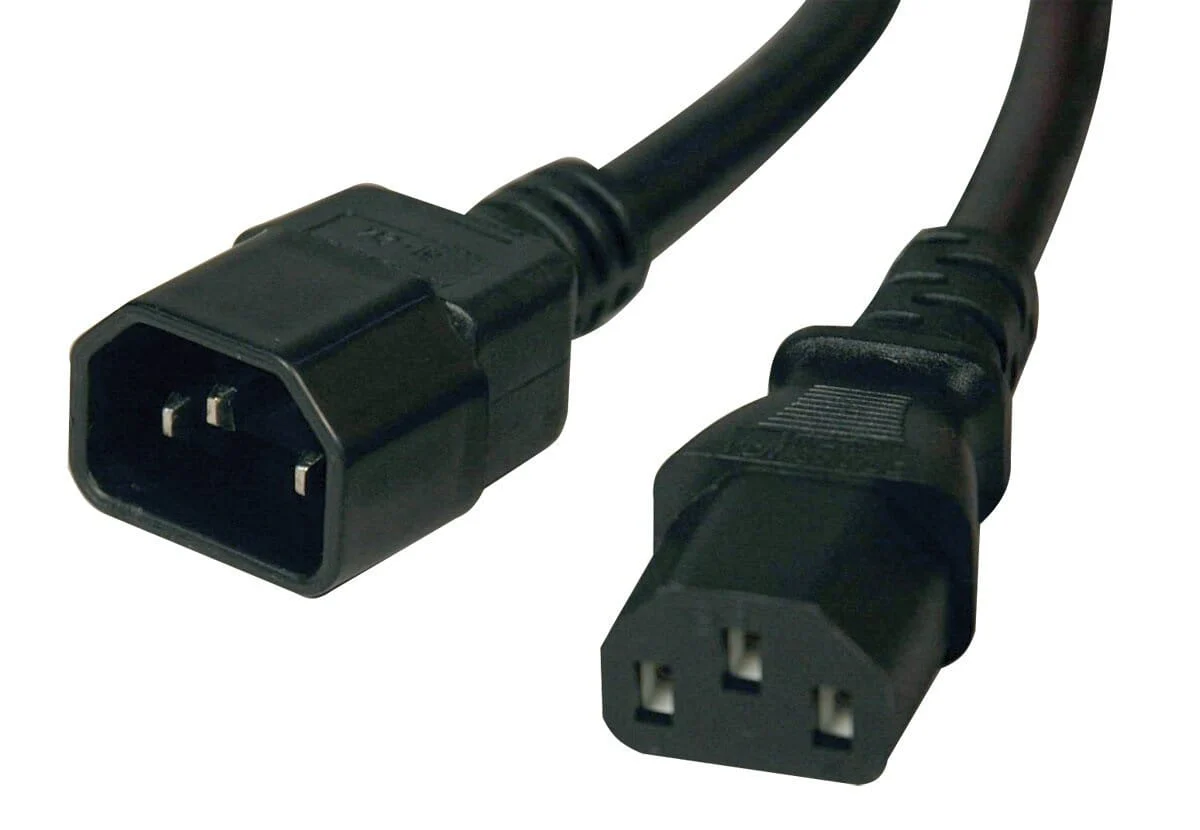IEC320-C13 naar C14 Stroomverlengkabel 2 Meter - Zwart - Image 4