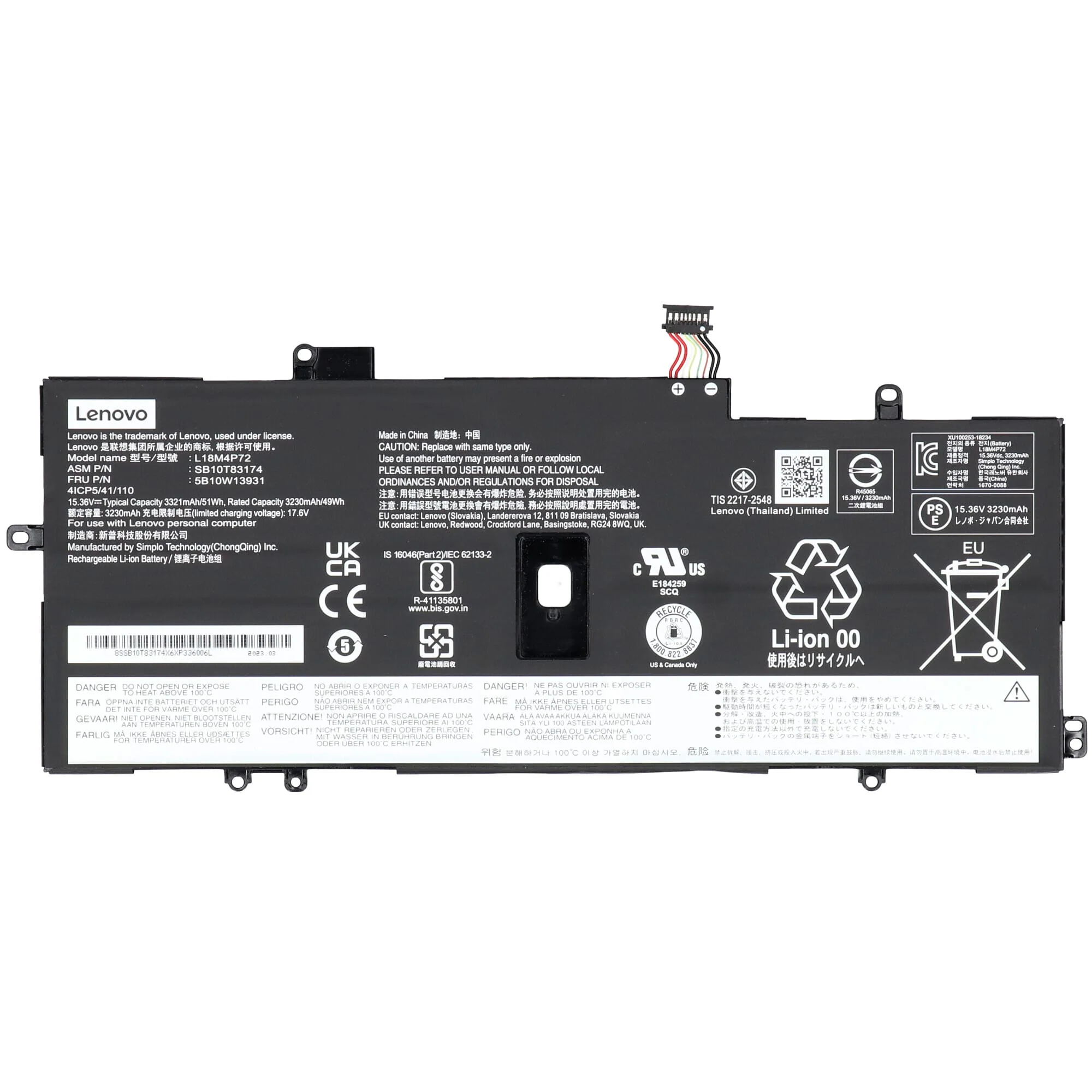 Lenovo Laptop Accu 3160 mAh - Image 5