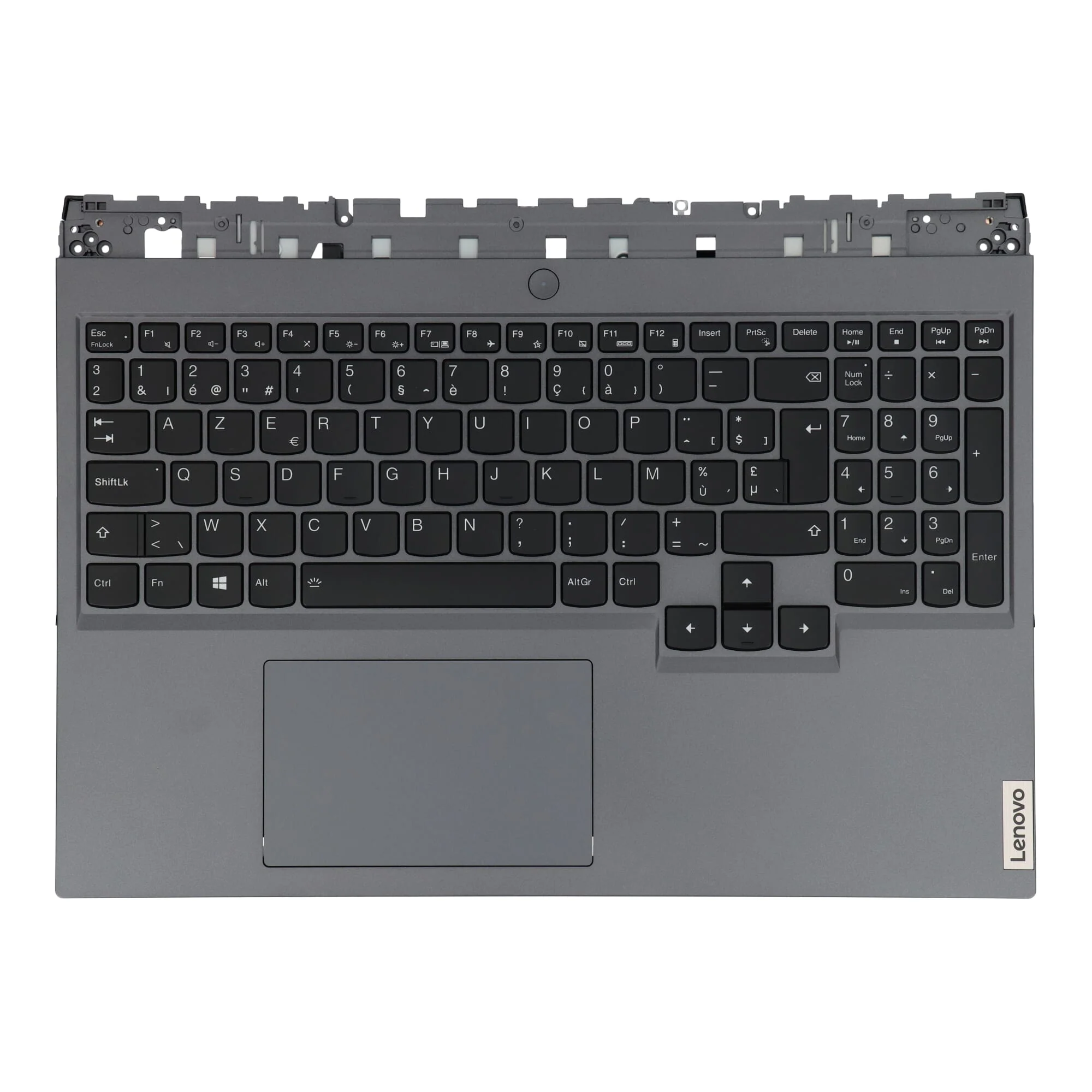 Lenovo Laptop Toetsenbord Azerty BE + Top Cover - Grijs