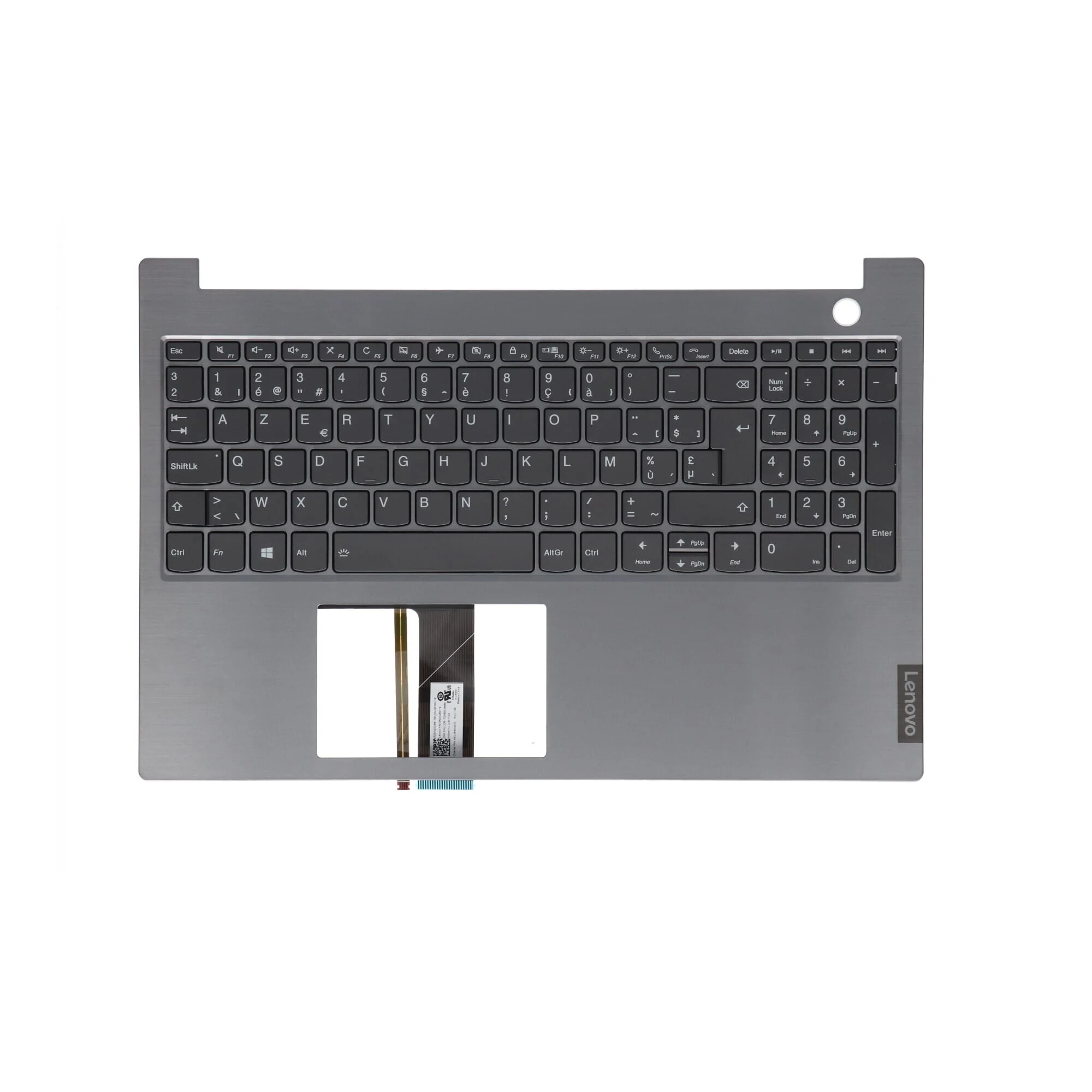 Lenovo Laptop Toetsenbord Azerty BE + Top Cover - Zilver - Image 2