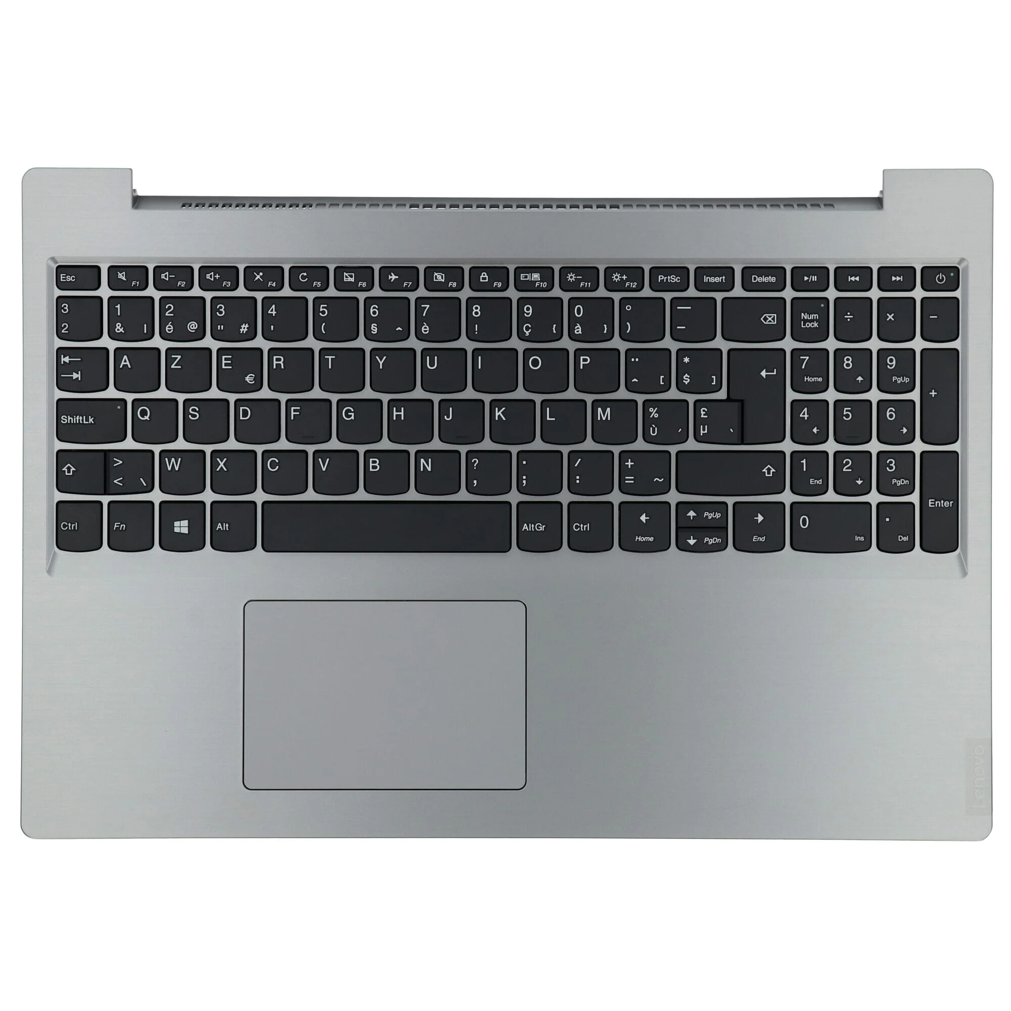 Lenovo Laptop Toetsenbord Azerty BE + Top Cover - Zilver