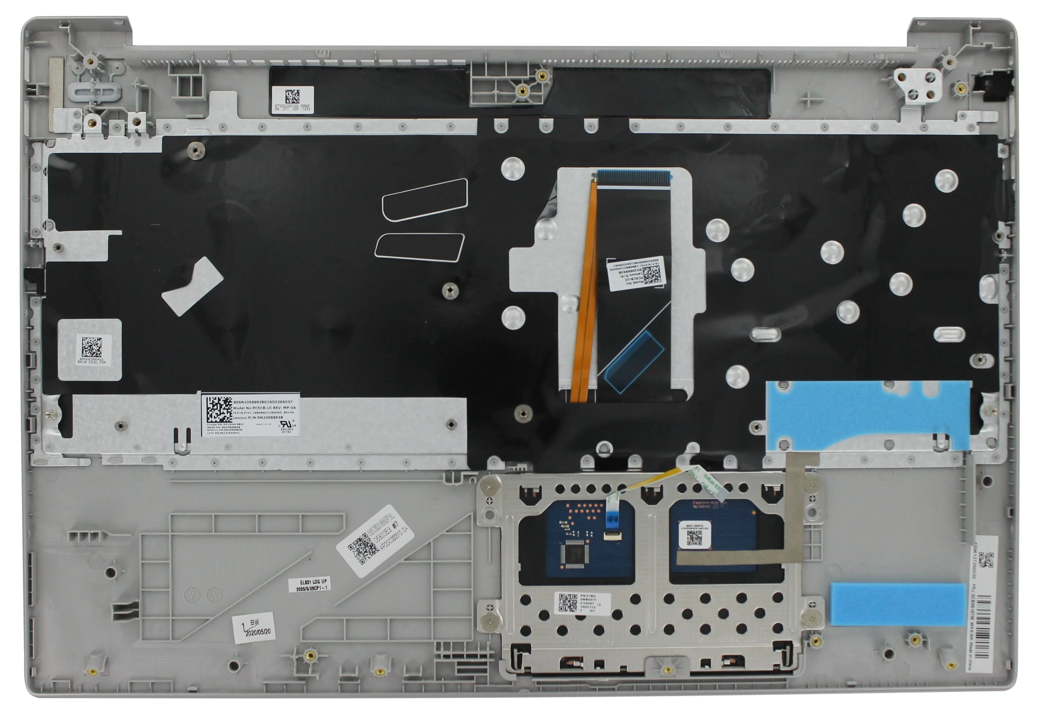 Lenovo Laptop Toetsenbord Qwerty US + Top Cover, Backlit - Image 2