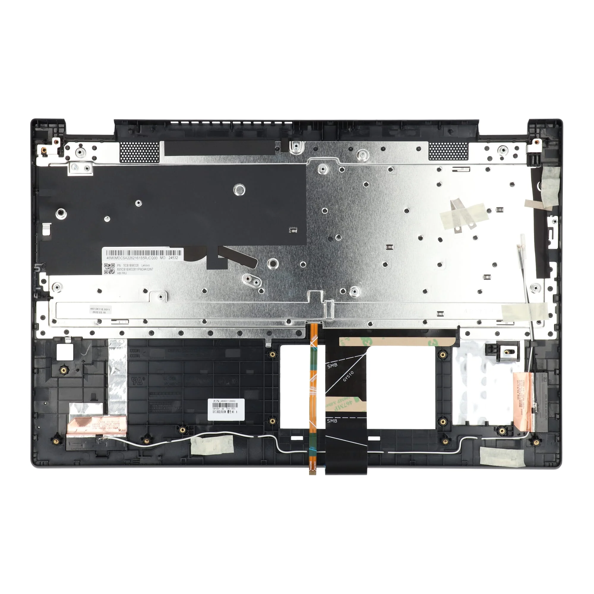 Lenovo Laptop Toetsenbord Qwerty US + Top Cover, BL - Grijs - Image 2