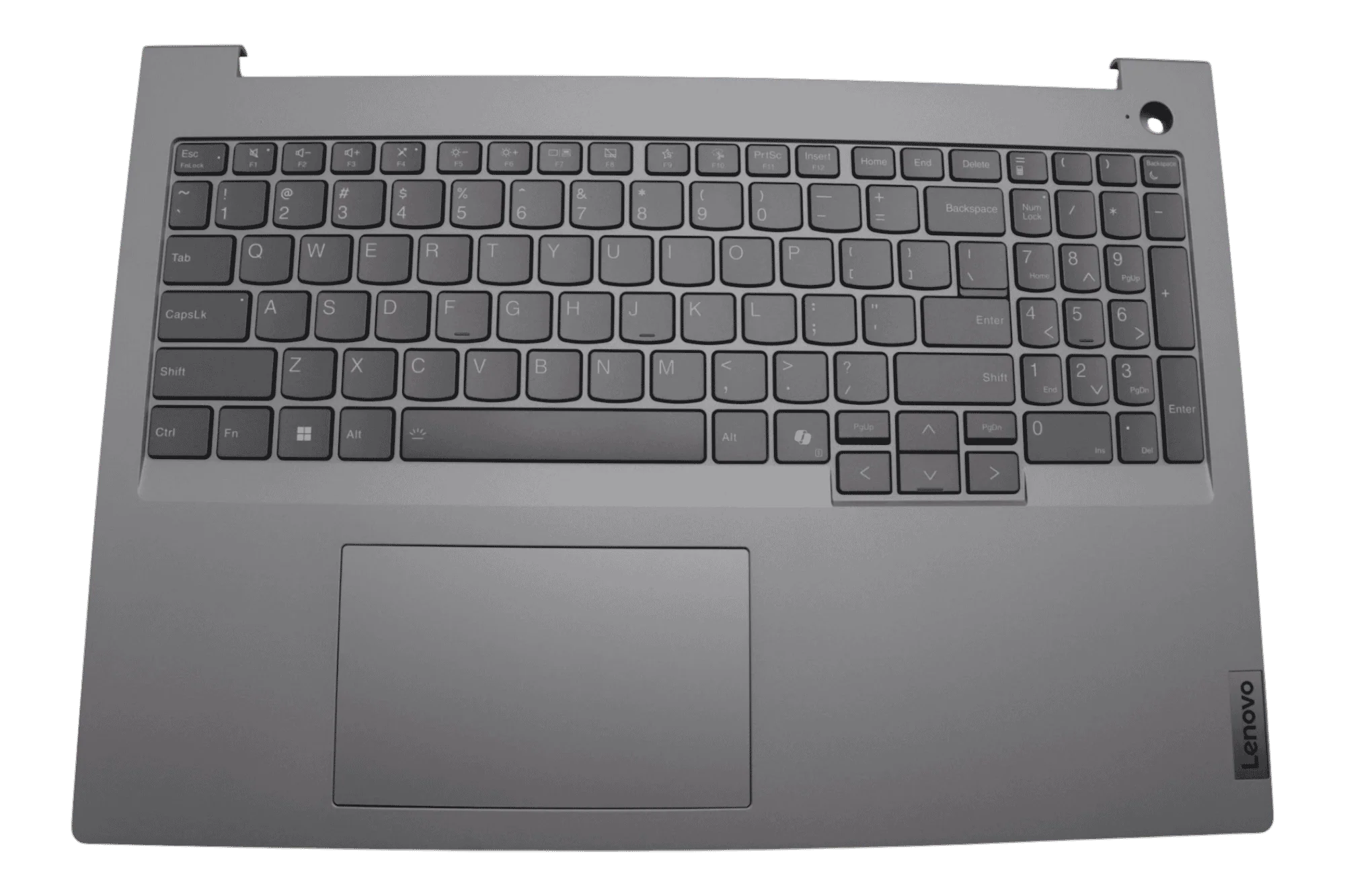 Lenovo Laptop Toetsenbord Qwerty US + Top Cover - Grijs
