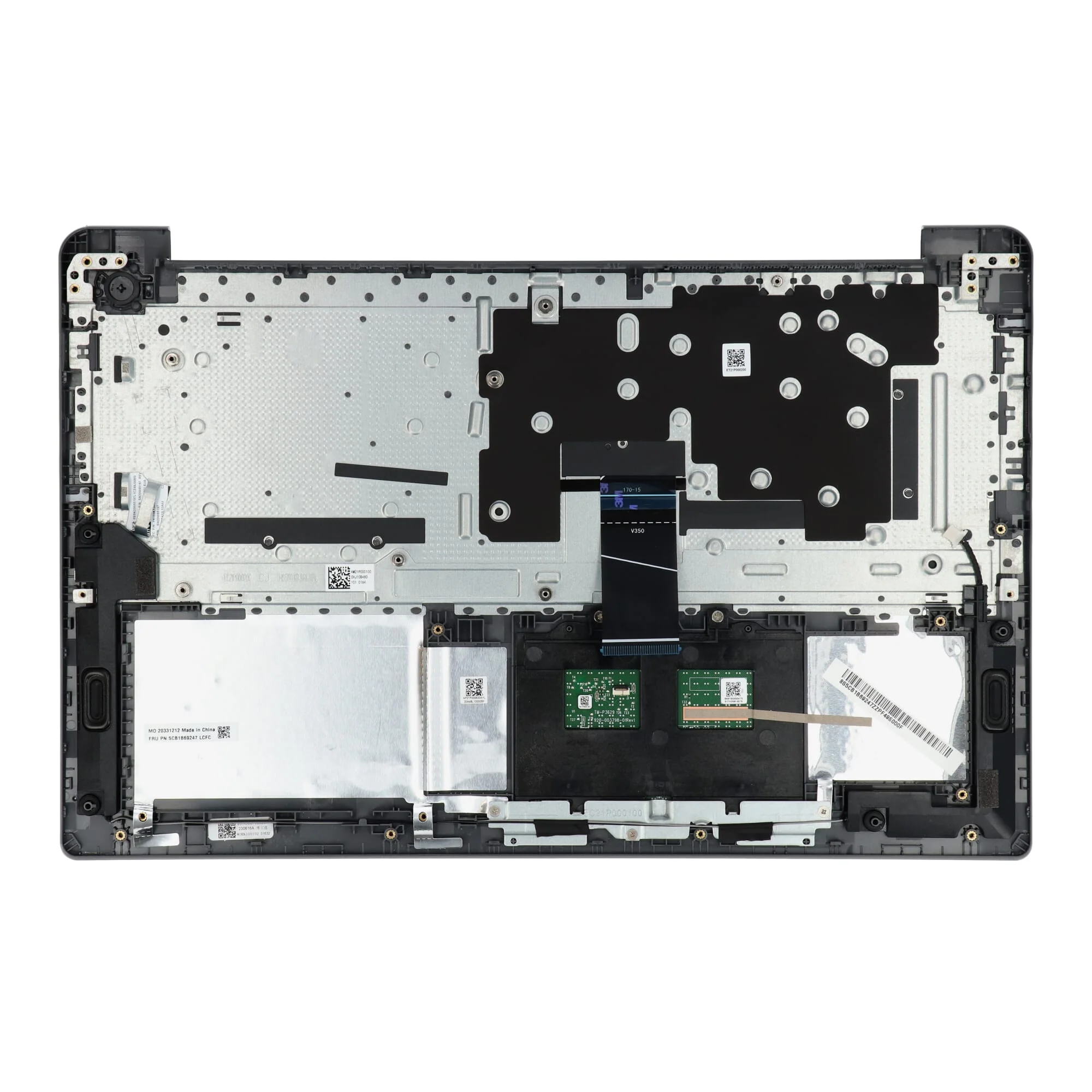 Lenovo Laptop Toetsenbord Qwerty US + Top Cover - Grijs - Image 2