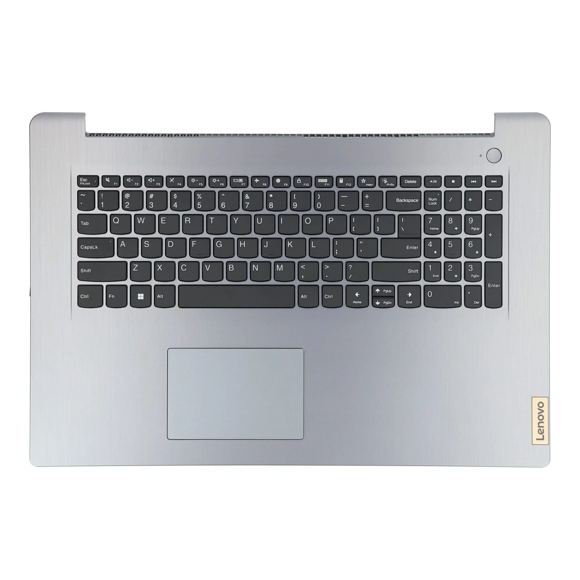 Lenovo Laptop Toetsenbord Qwerty US + Top Cover Grijs
