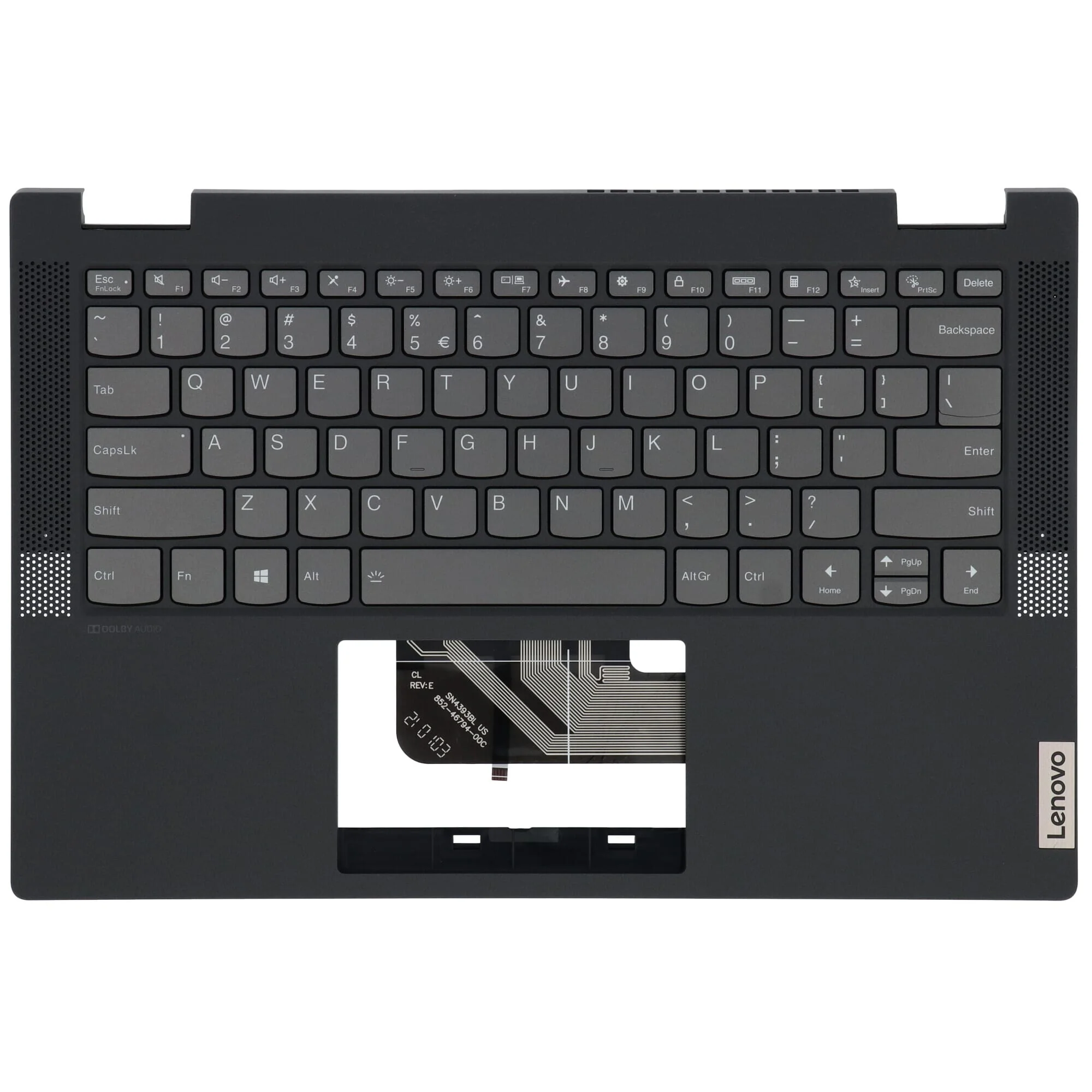 Lenovo Laptop Toetsenbord Qwerty US + Top Cover - Zwart