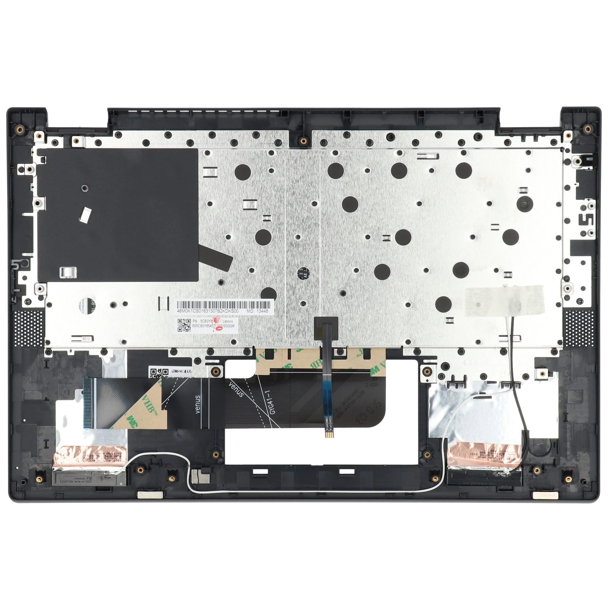 Lenovo Laptop Toetsenbord Qwerty US + Top Cover - Zwart - Image 2