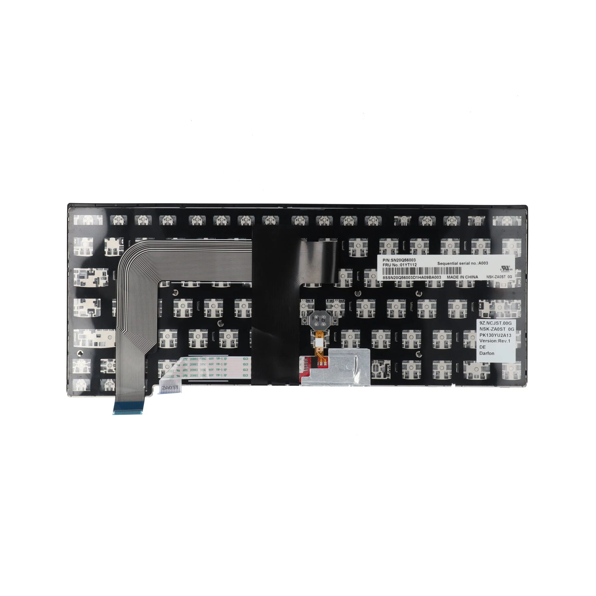 Lenovo Laptop Toetsenbord Qwertz DE, - Image 2