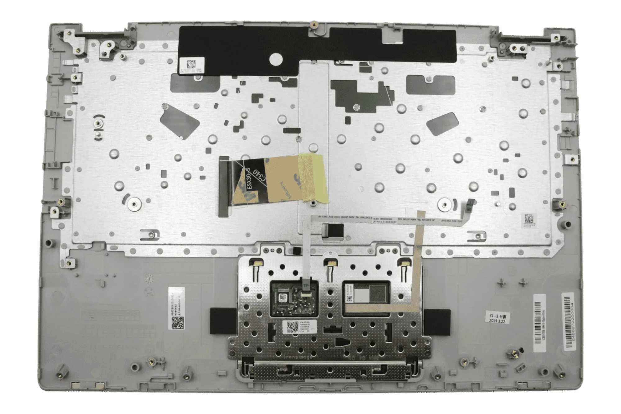 Lenovo Laptop Toetsenbord Qwertz DE +Top Cover - Grijs - Image 2