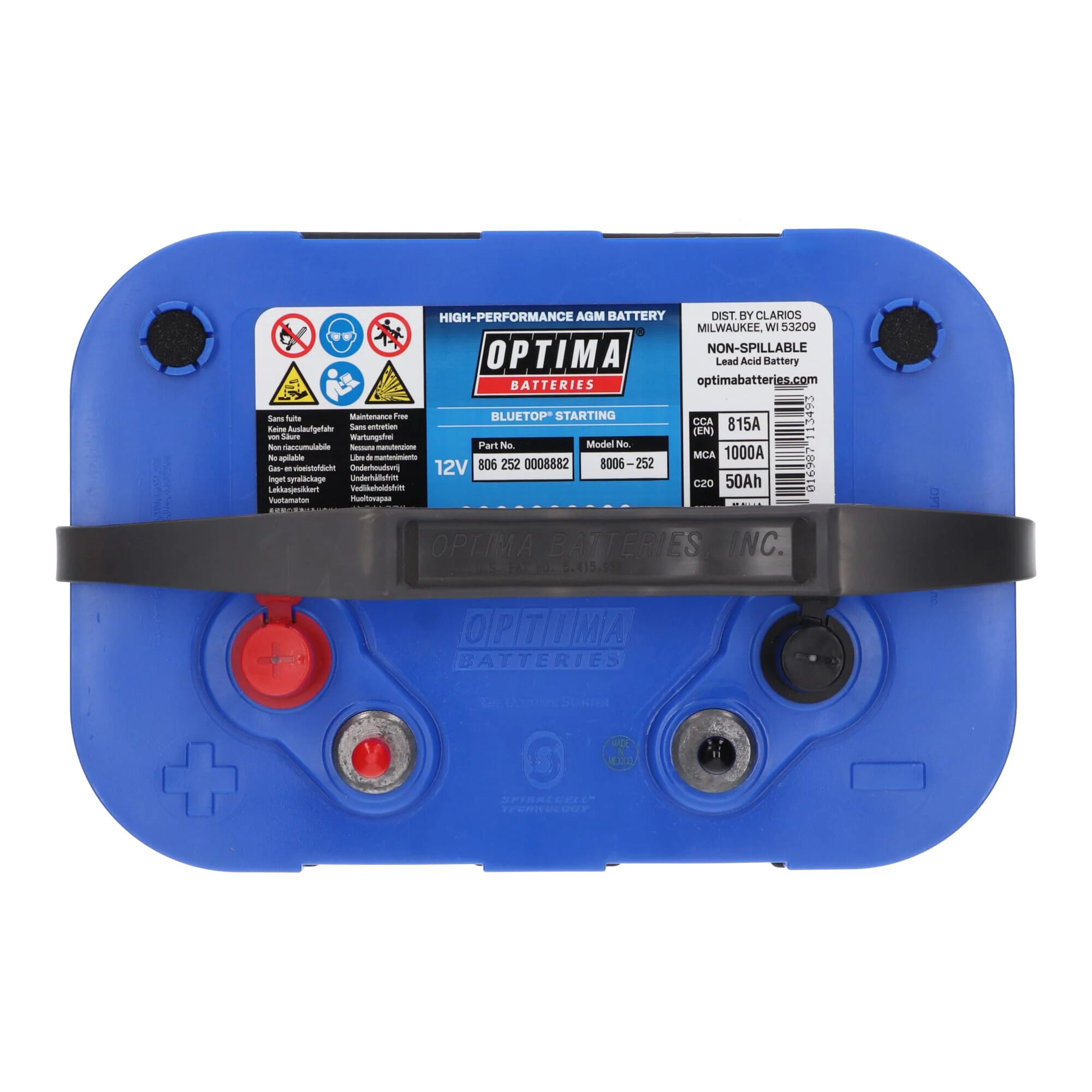 Optima Blue Top Accu 12V 50Ah BT SLI-4.2 - Image 6