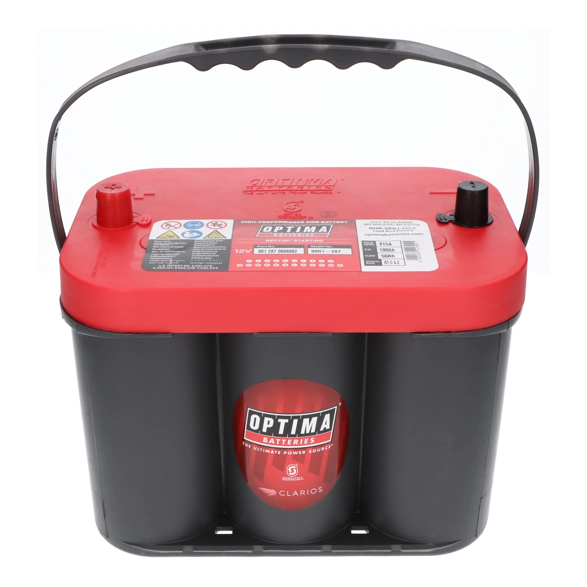 Optima Red Top Accu 12V 50Ah RT C-4.2 - Image 2