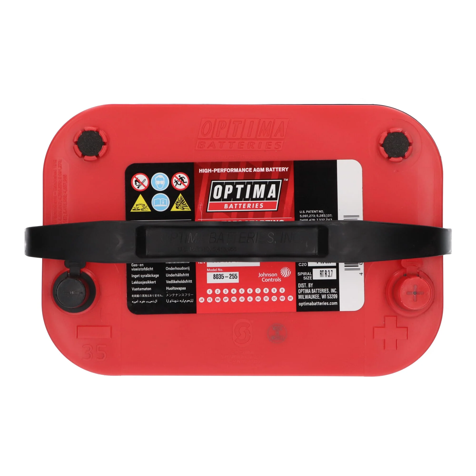 Optima Red Top Accu 12V 44Ah RT R-3.7 - Image 6
