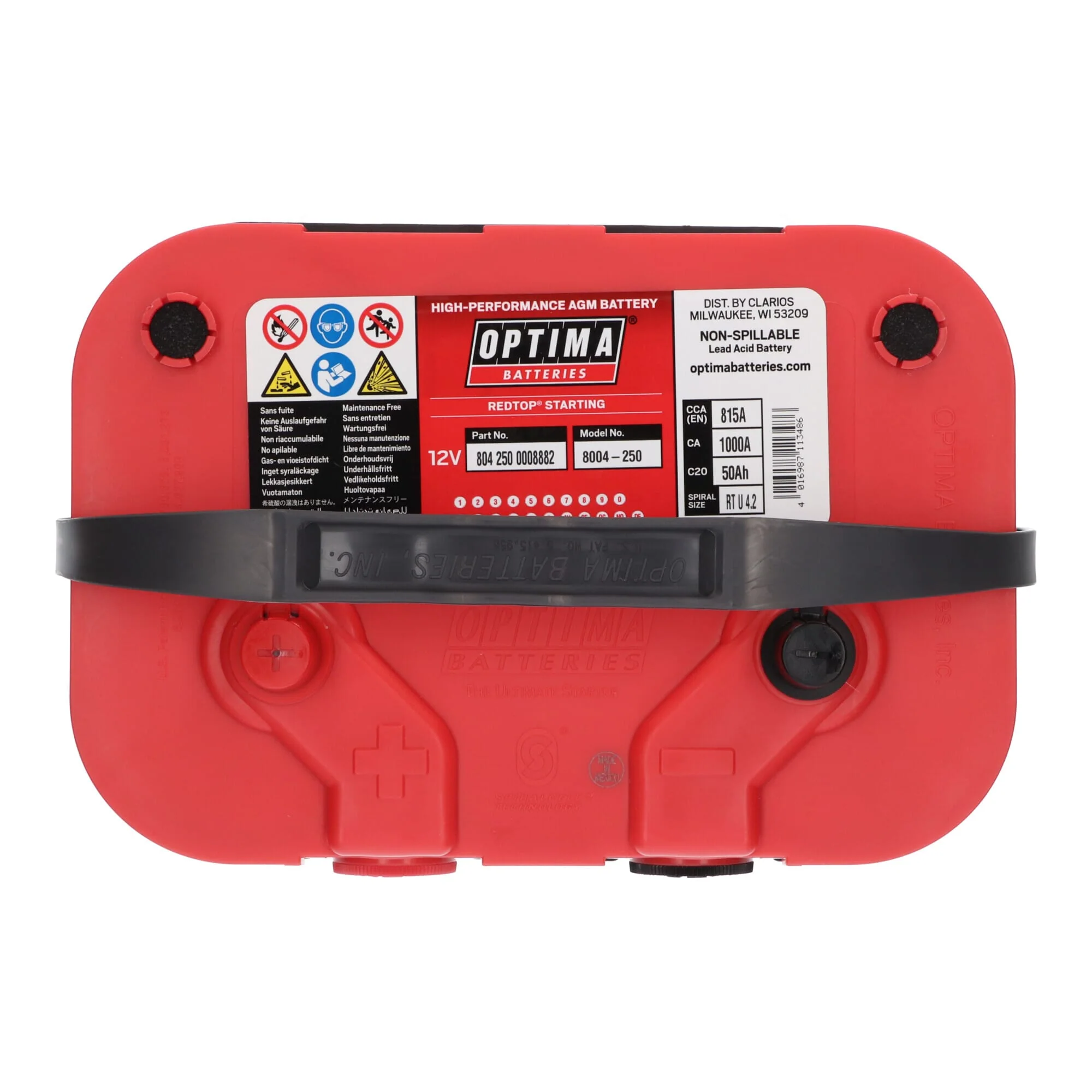 Optima Red Top Accu 12V 50Ah RT U-4.2 - Image 6