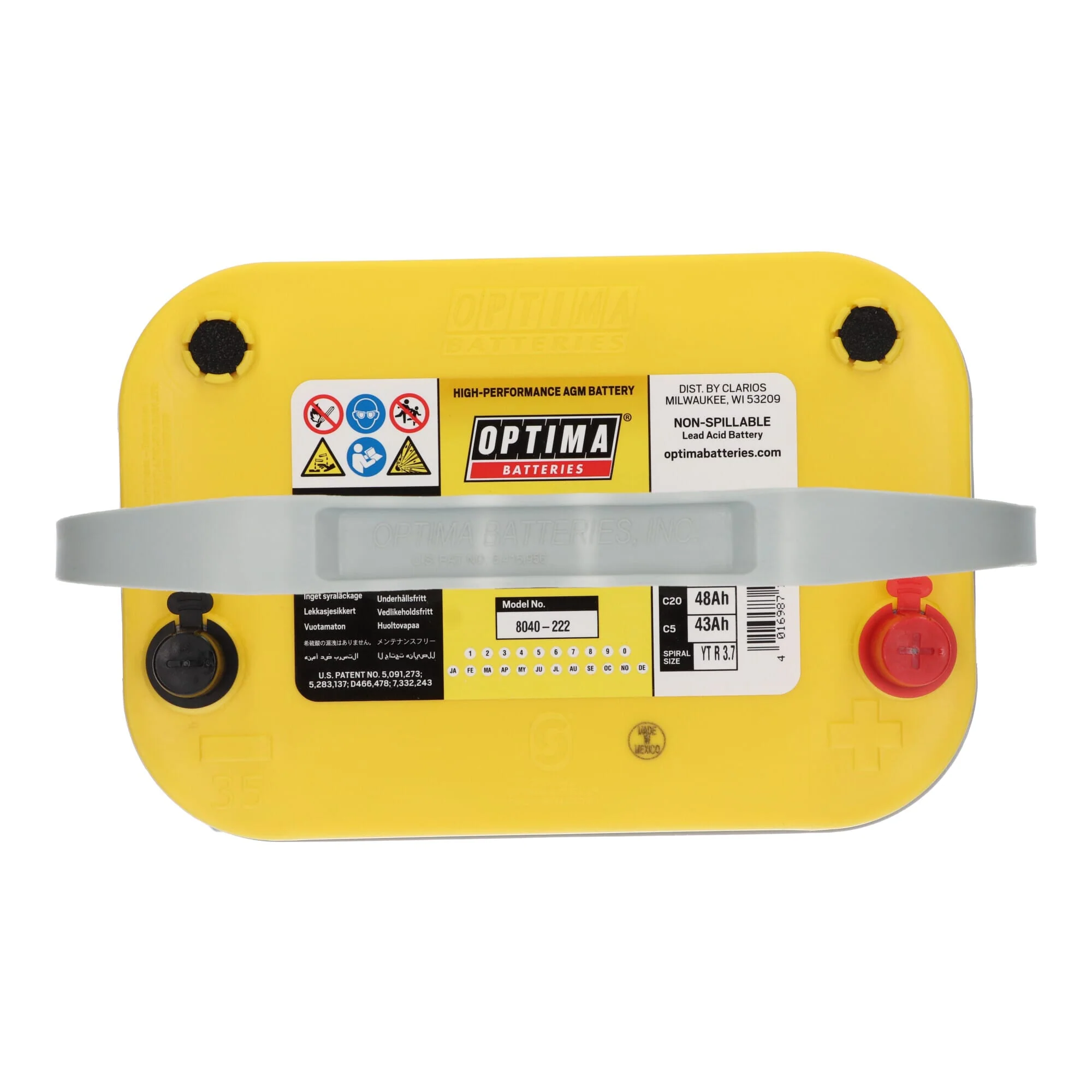 Optima Yellow Top Accu 12V 48Ah YT R-3.7 - Image 6