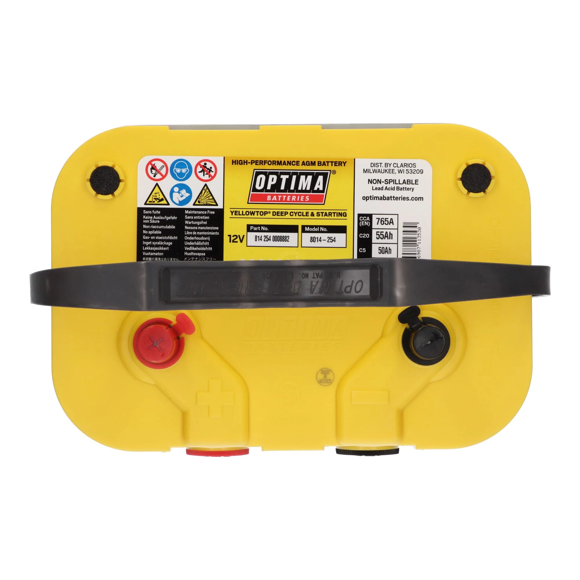Optima Yellow Top Accu 12V 55Ah YT U-4.2 - Image 6