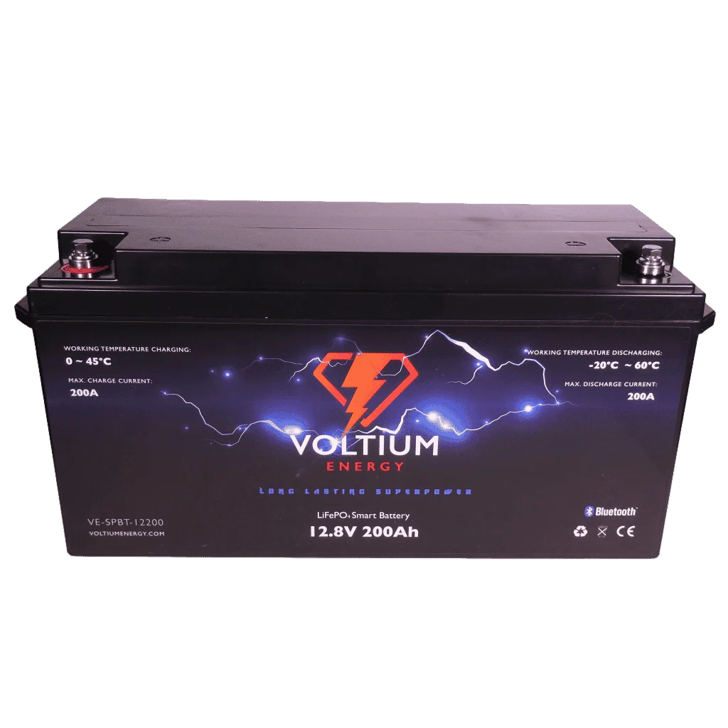 Voltium Energy LiFePO4 Accu 12,8V - 200Ah Bluetooth