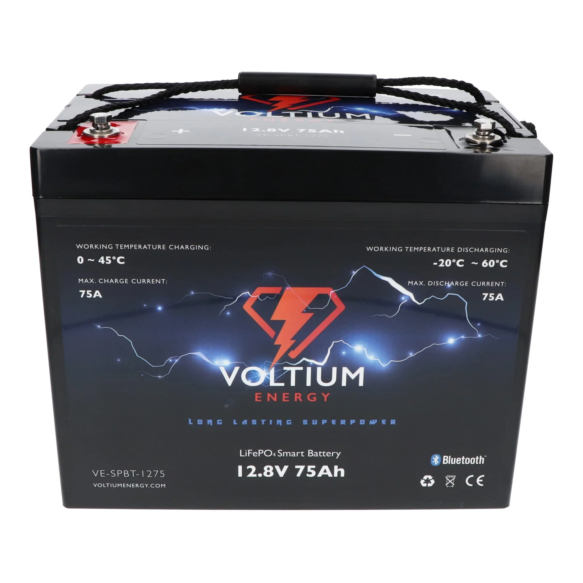 Voltium Energy LiFePO4 Accu 12,8V - 75Ah Bluetooth - Image 2
