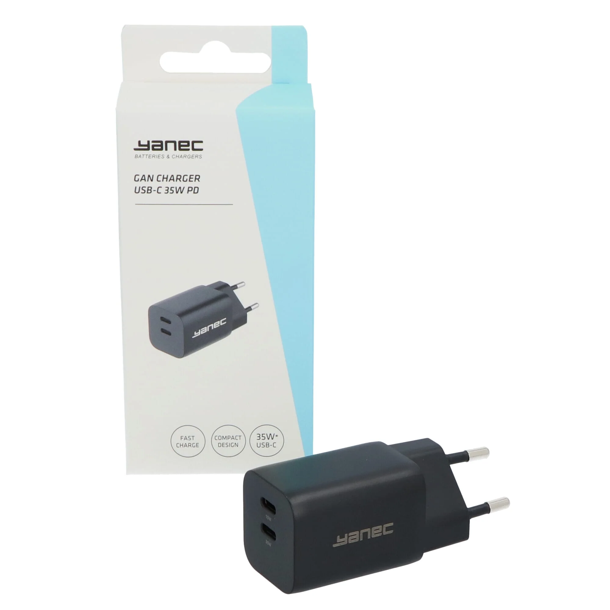 Yanec Compacte GaN lader USB-C 35W - Image 2