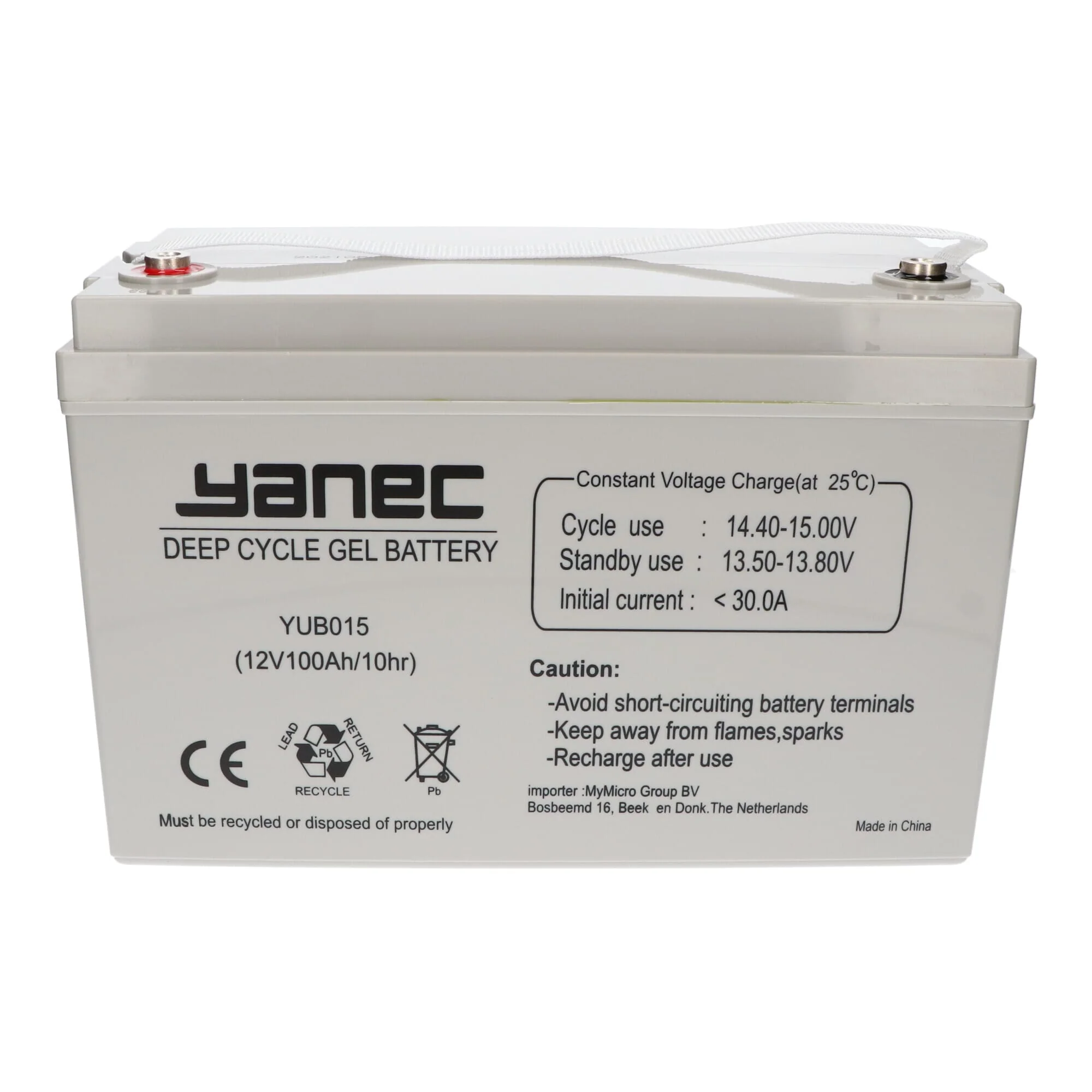 Yanec Gel Accu 12V 100Ah - Image 2
