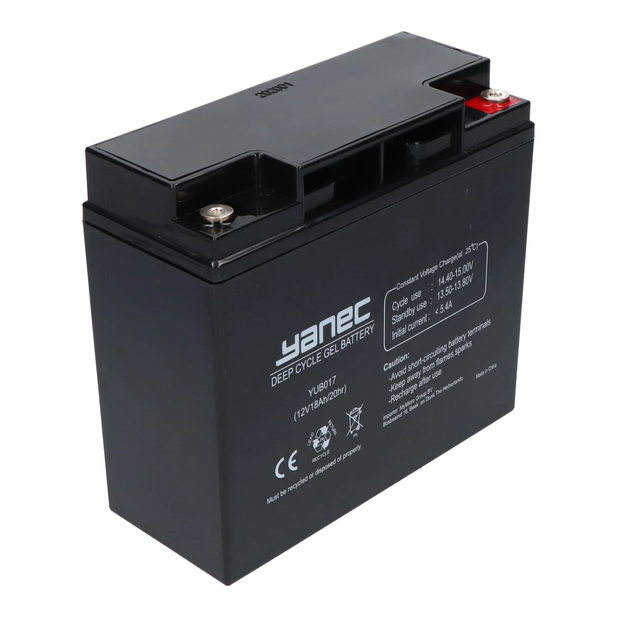 Yanec Gel Accu 12V 18Ah - Image 4