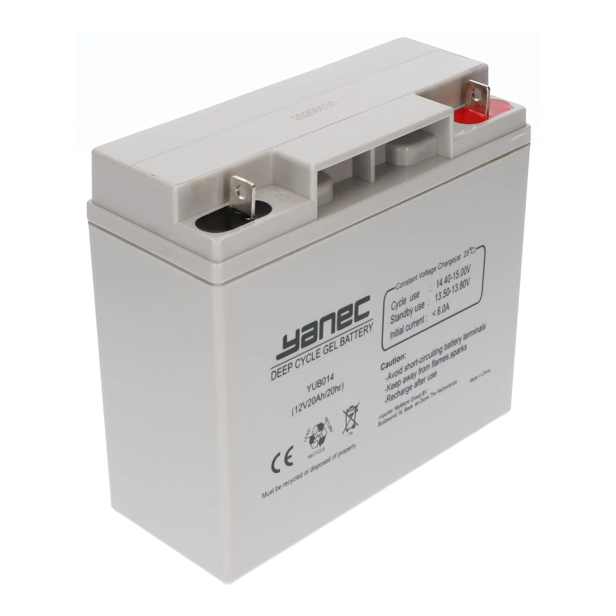 Yanec Gel Accu 12V 20Ah - Image 3