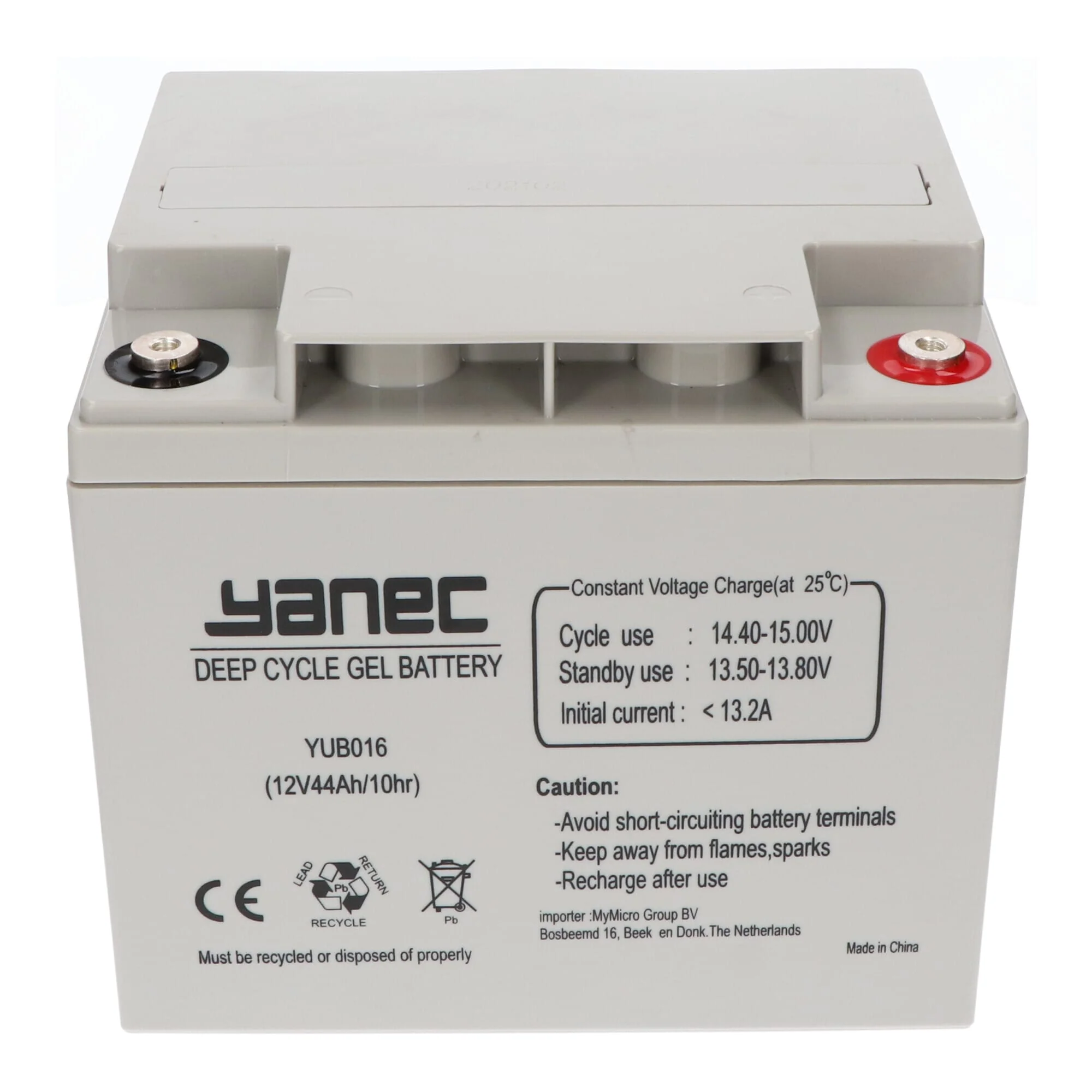 Yanec Gel Accu 12V 44Ah - Image 2