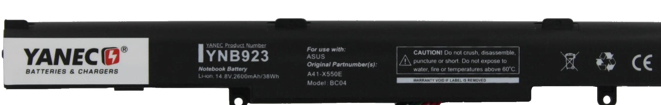 Yanec Laptop Accu 2600mAh - Image 3