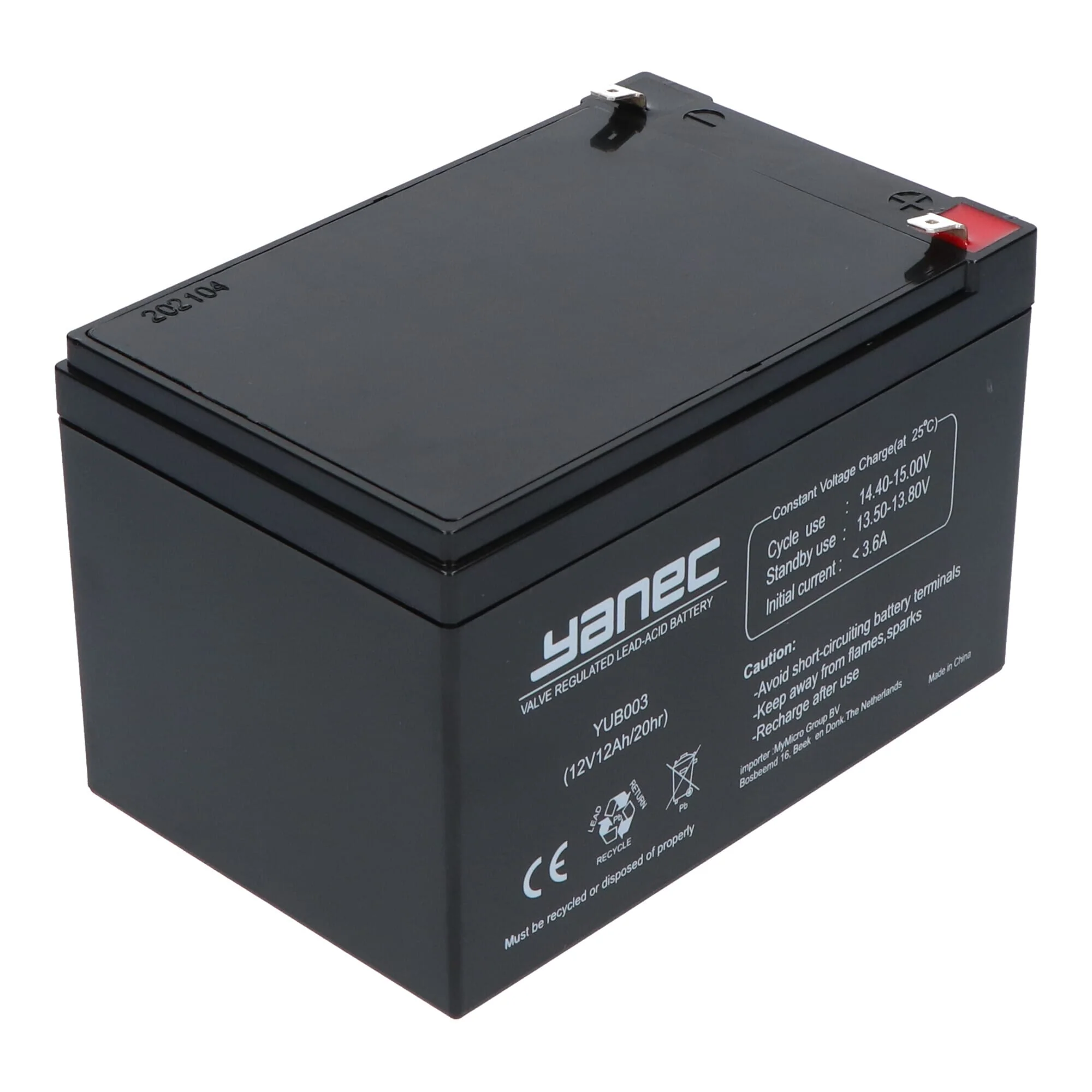 Yanec Loodaccu 12V 12Ah - Image 3